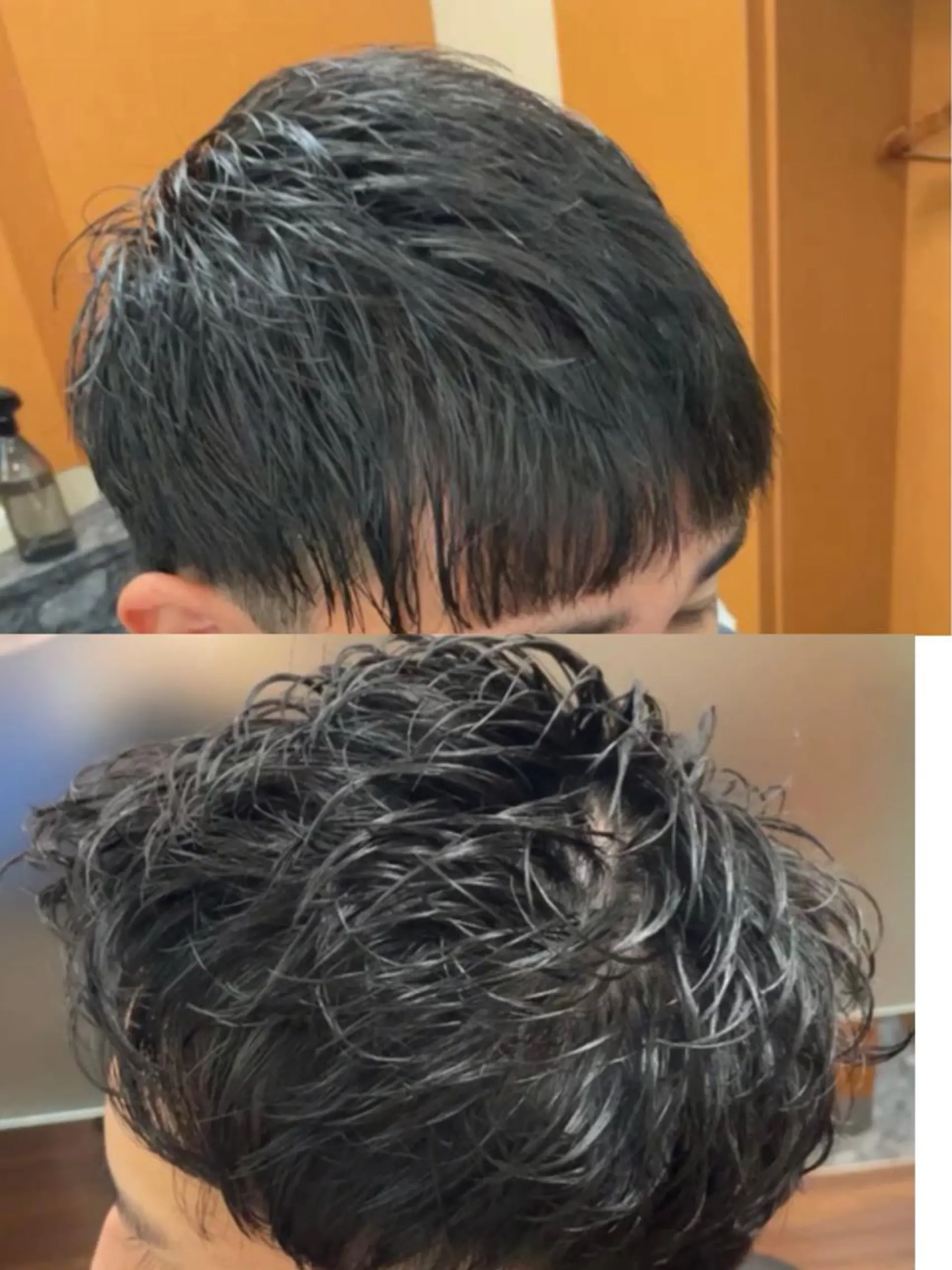 ショート パーマ メンズ メンズパーマ カット指名No1漆原 聡のヘアスタイル