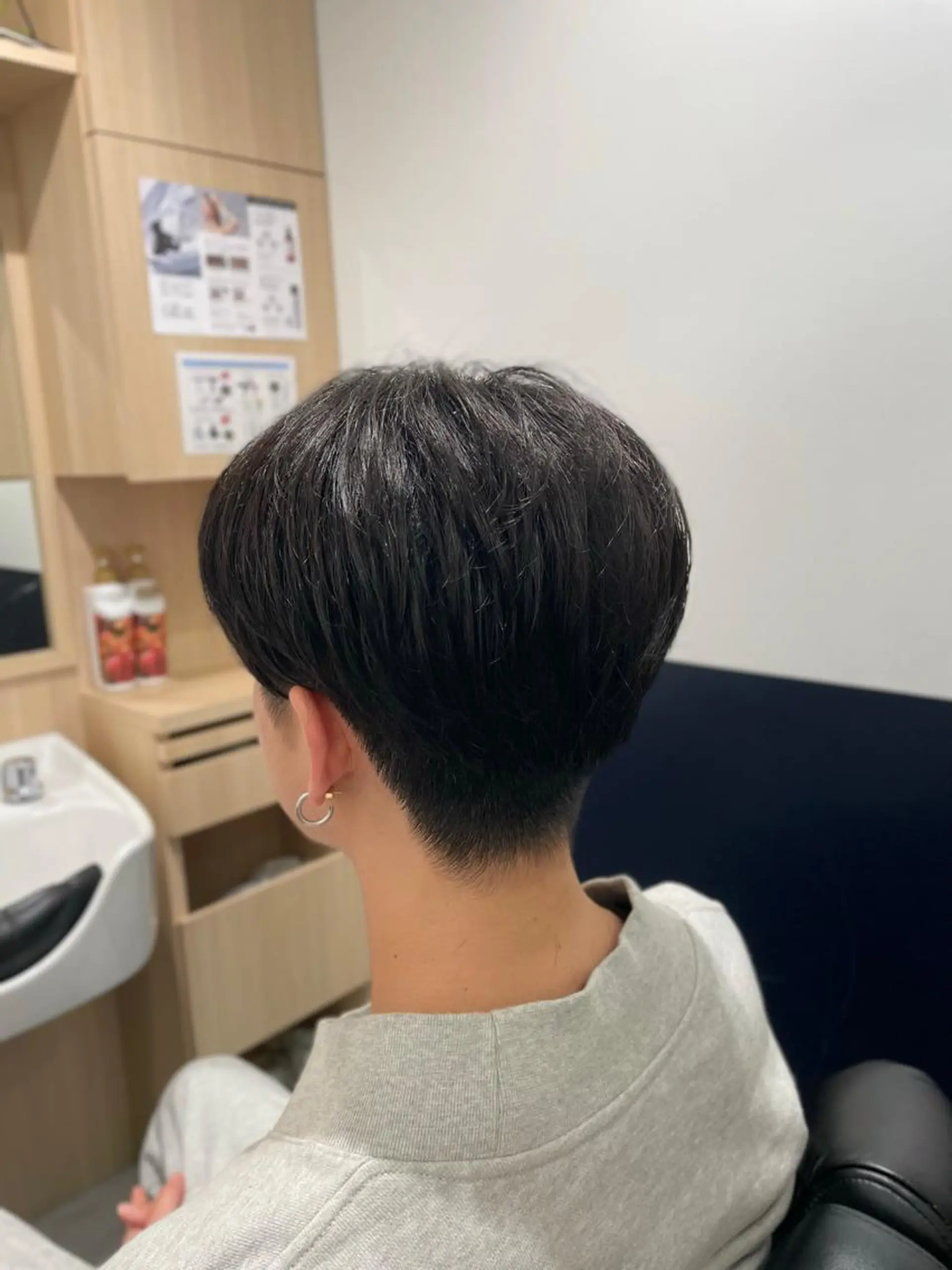 ショート メンズ センターパート カット 銀座メンズカット/ 銀座メンズパーマ/のヘアスタイル