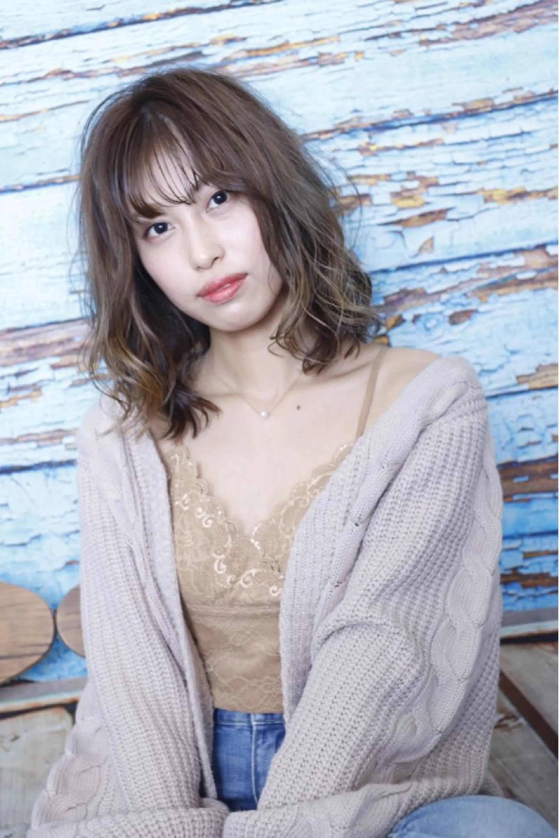 セミロング カラー カット ヘアカラー トリートメント 佐藤 魁人のヘアスタイル