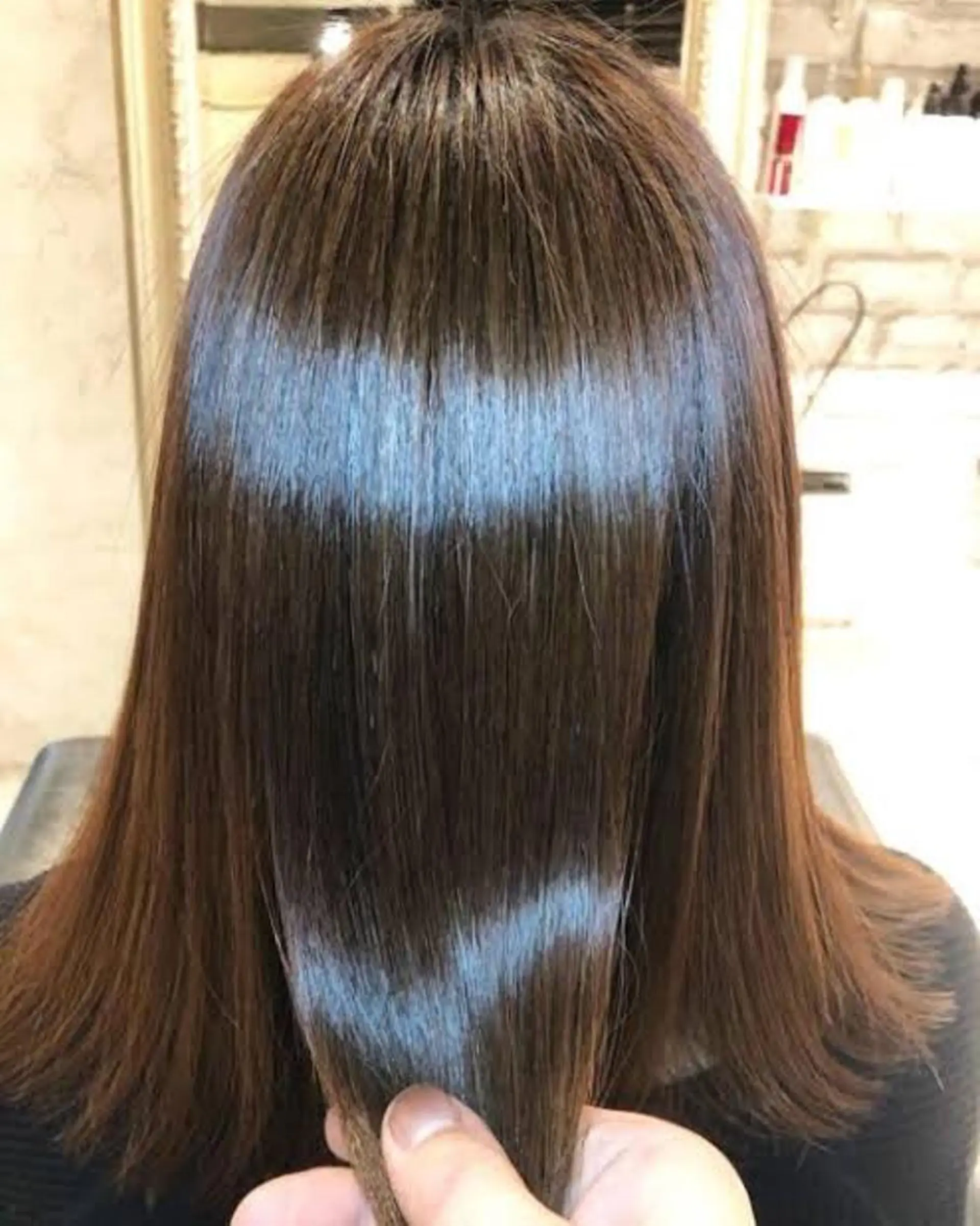 セミロング 酸性ストレート フリーランス美容師（Dolce【ドルチェ】所属・美髪専門美容師 柴垣陽心のヘアスタイル