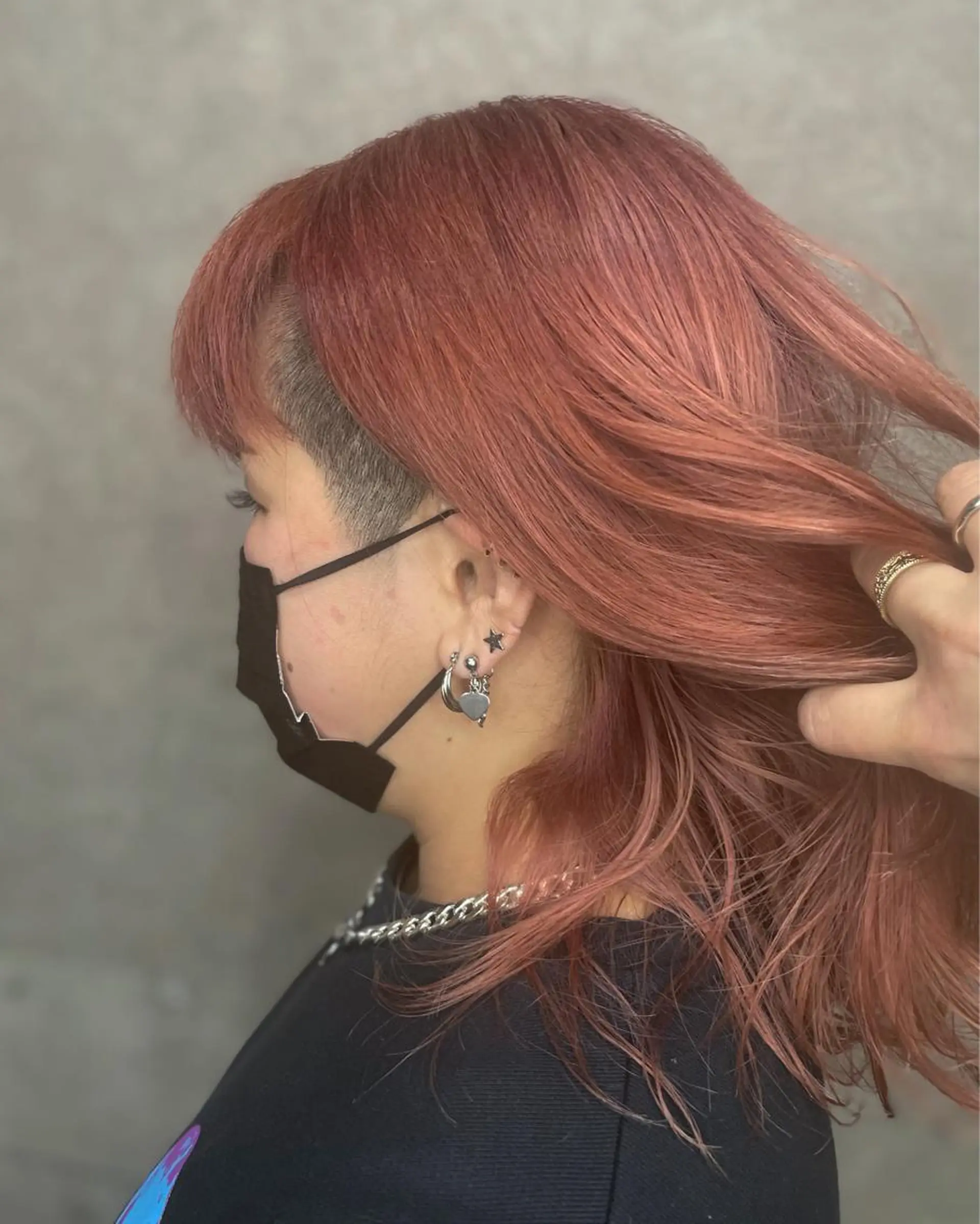 カラー ピンクカラー HAIRLABO 篠崎空竜のヘアスタイル