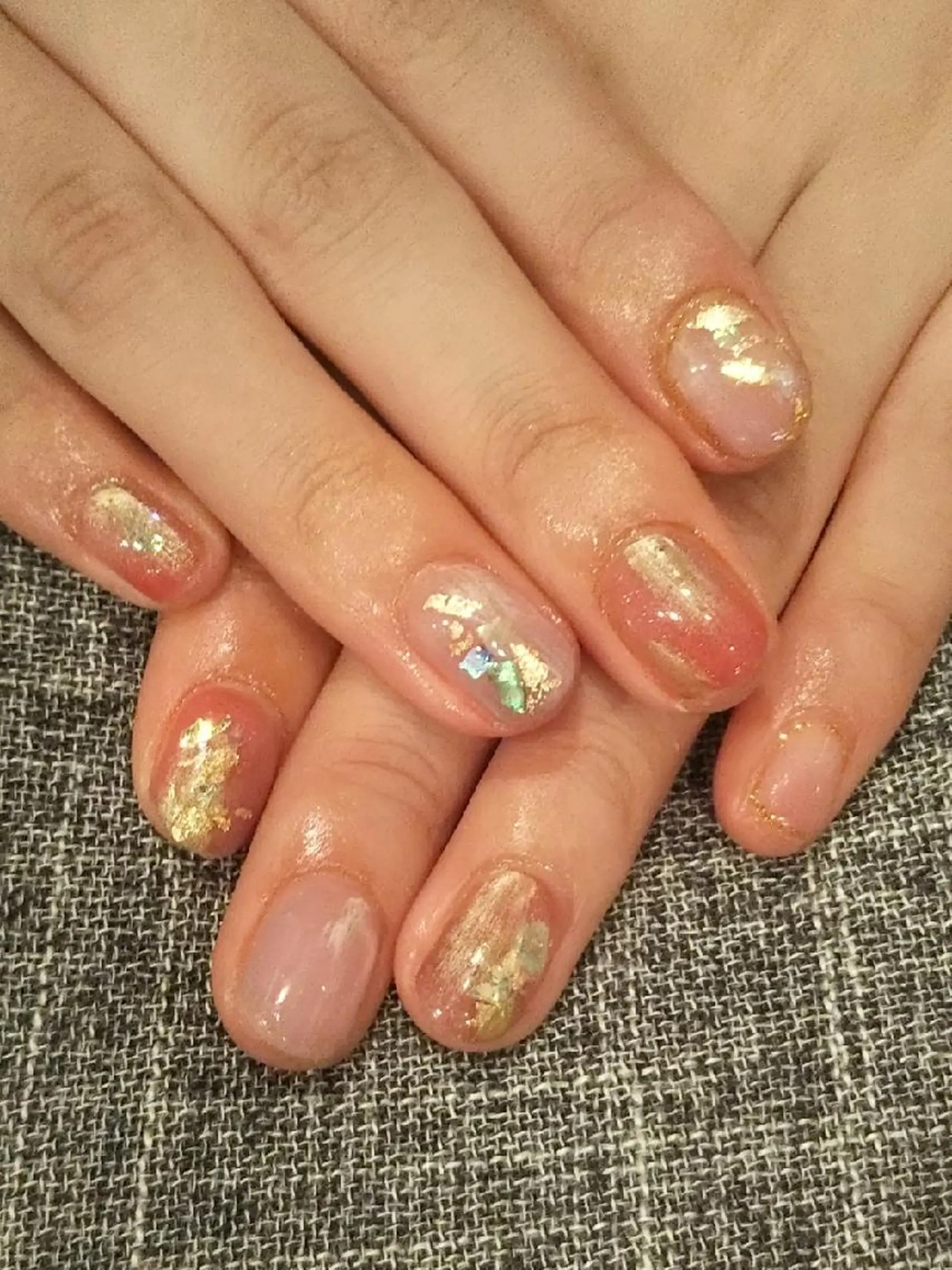 ネイル ニュアンスネイル ショートネイル ハンドネイル private salon mieのネイルデザイン