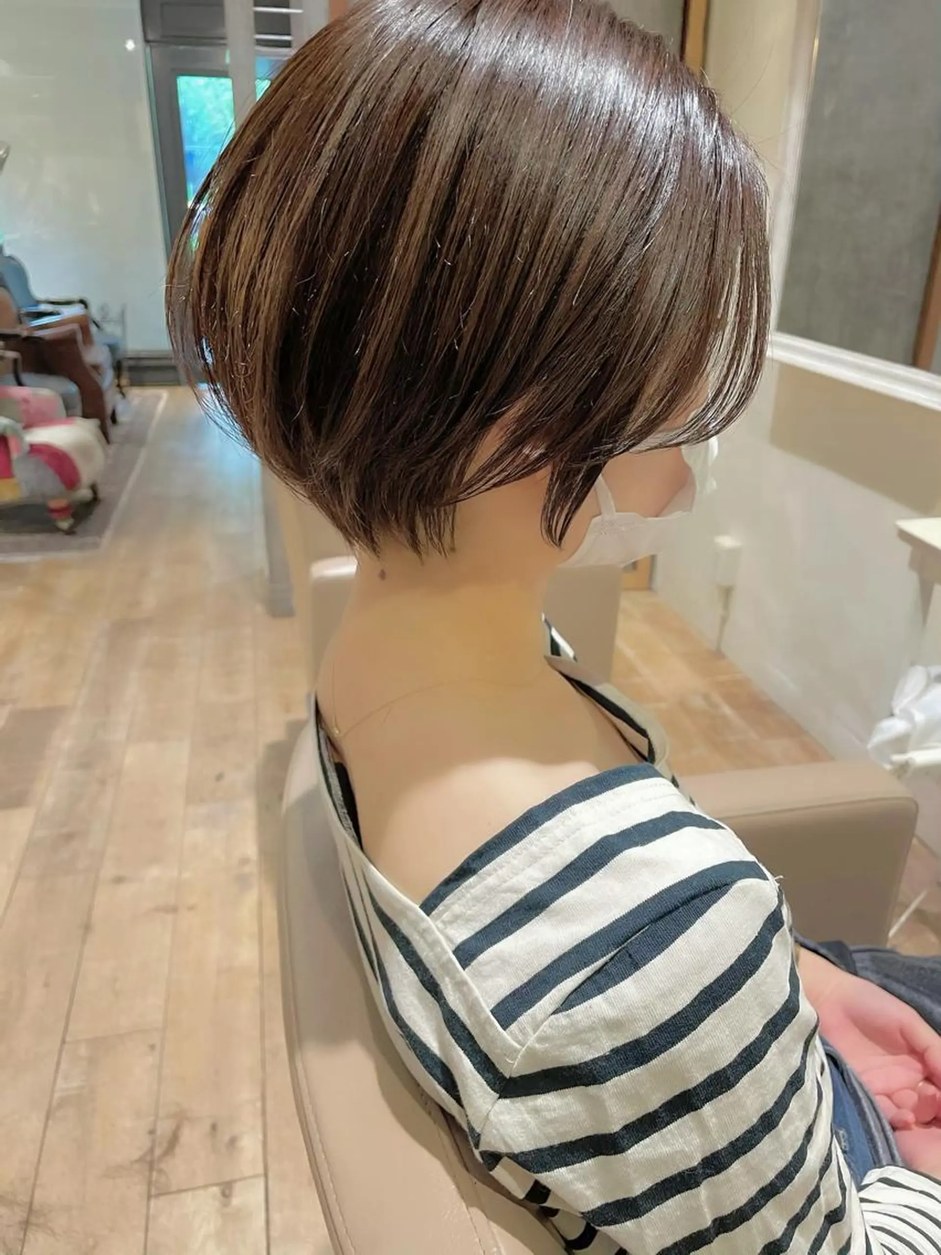 ショート ショート ボブ 梅田 木戸健人のヘアスタイル