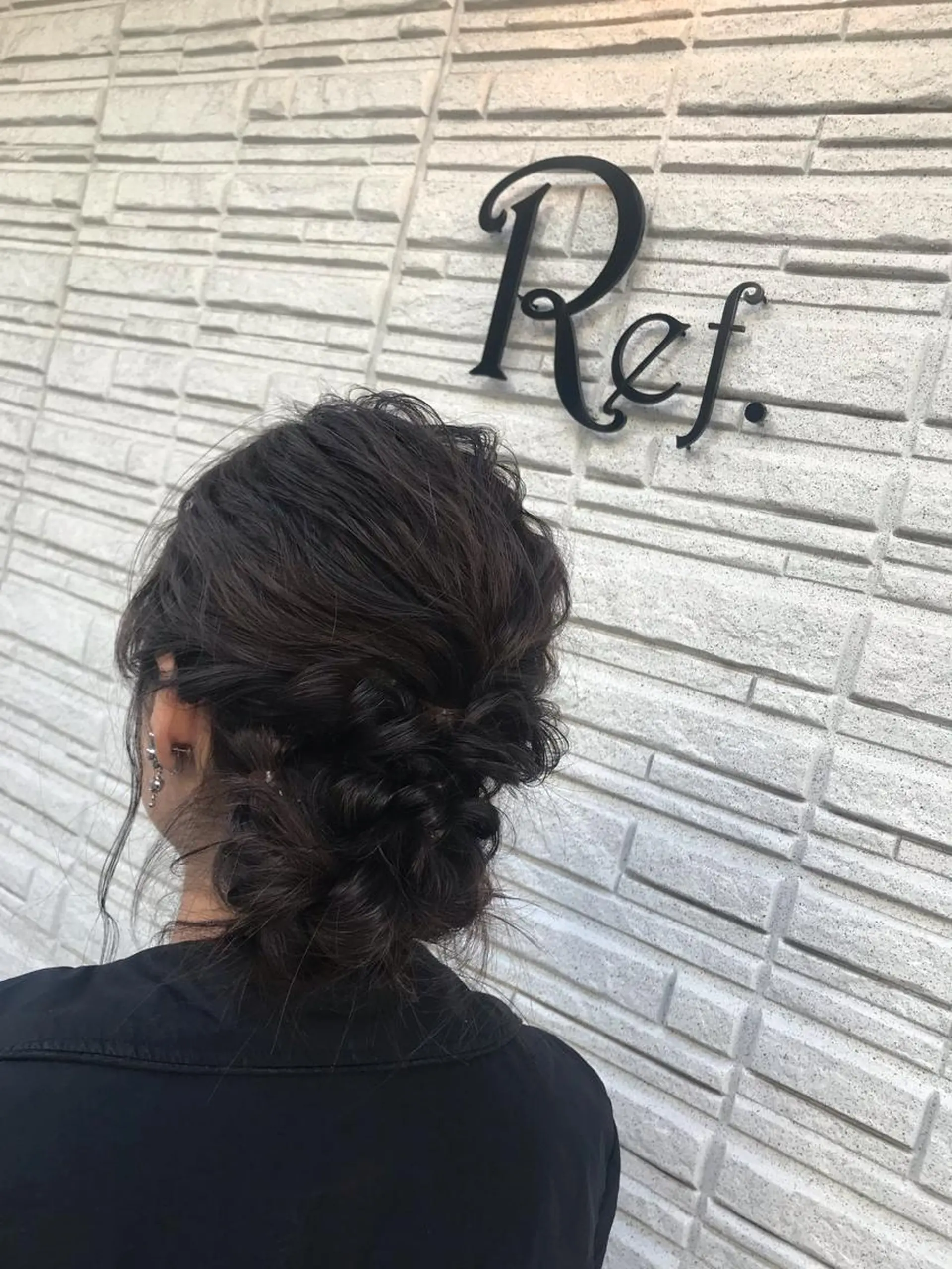 ヘアアレンジ 暖色カラー🍊 ボブ🌿顔周りcutのヘアスタイル