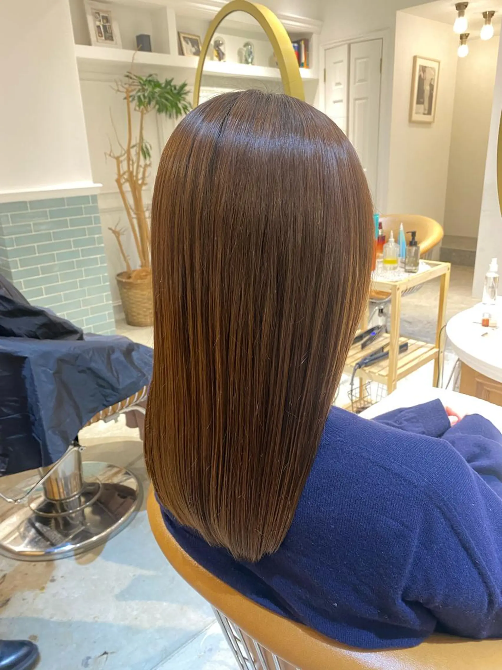 セミロング パーマ 髪質改善 縮毛矯正 カット 縮毛矯正 トリートメント 艶髪/縮毛矯正 /髪質改善千田大地のヘアスタイル