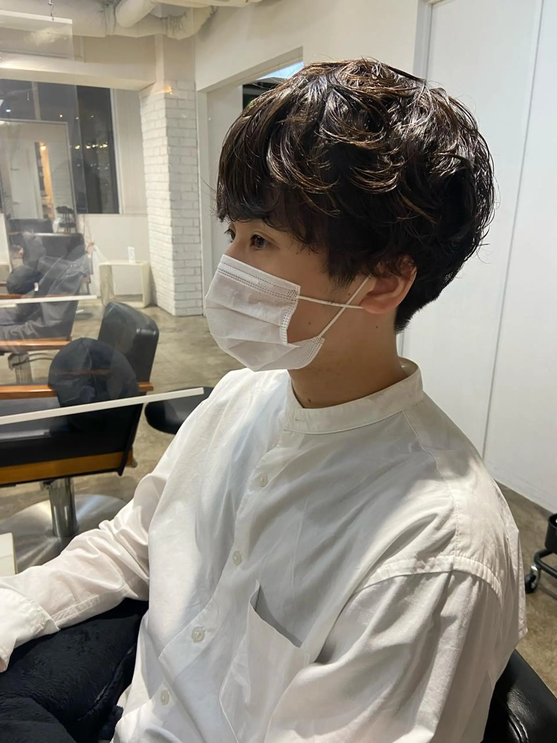 パーマ メンズ メンズパーマ カット パーマ 🪽似合わせカラー RENA.🪽🩶のヘアスタイル