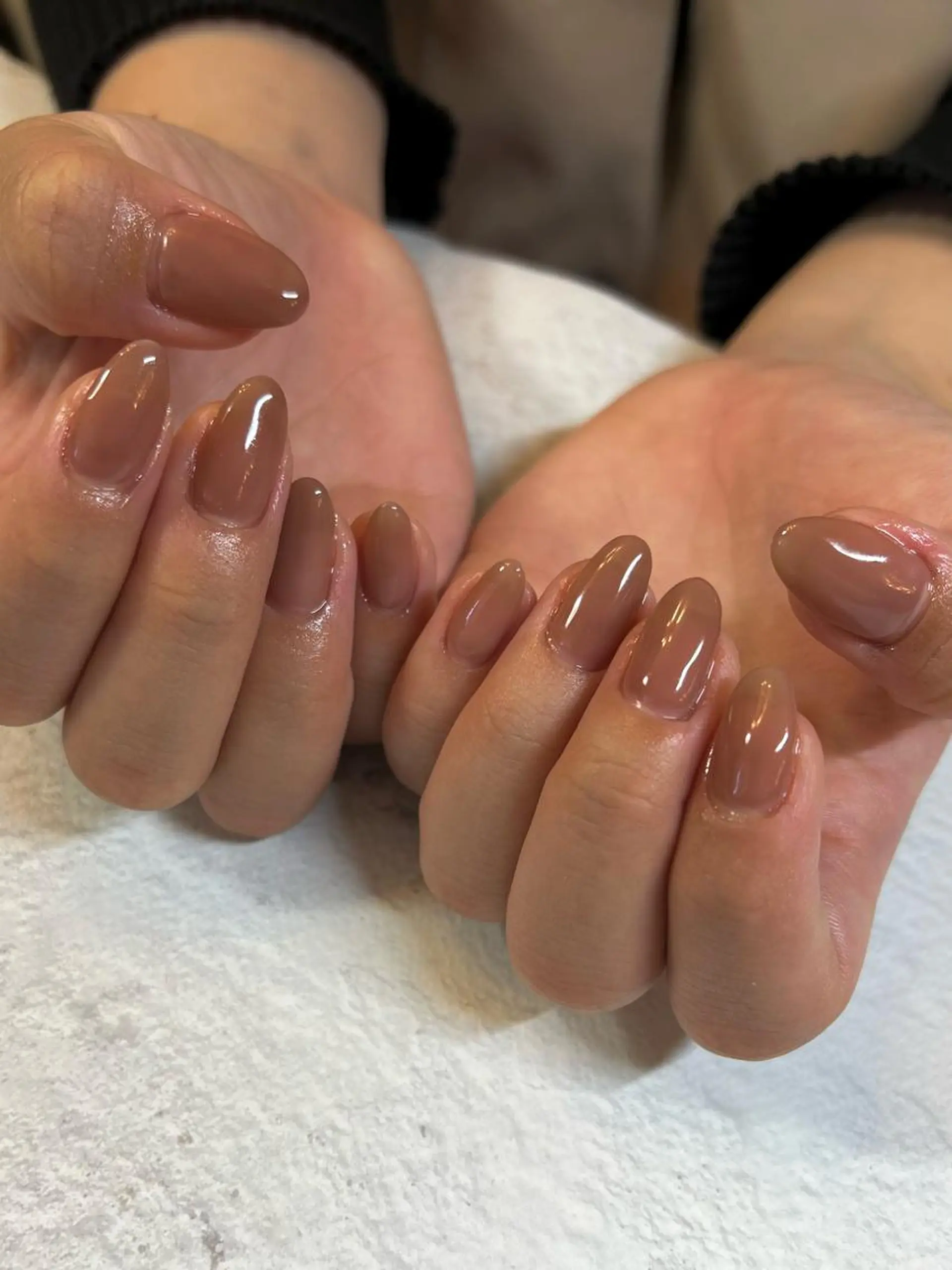 ネイル ブラウン ワンカラーネイル Nail Salon&School REPLENDA所属・REPLENDA/ azusa(石井梓)のネイルデザイン