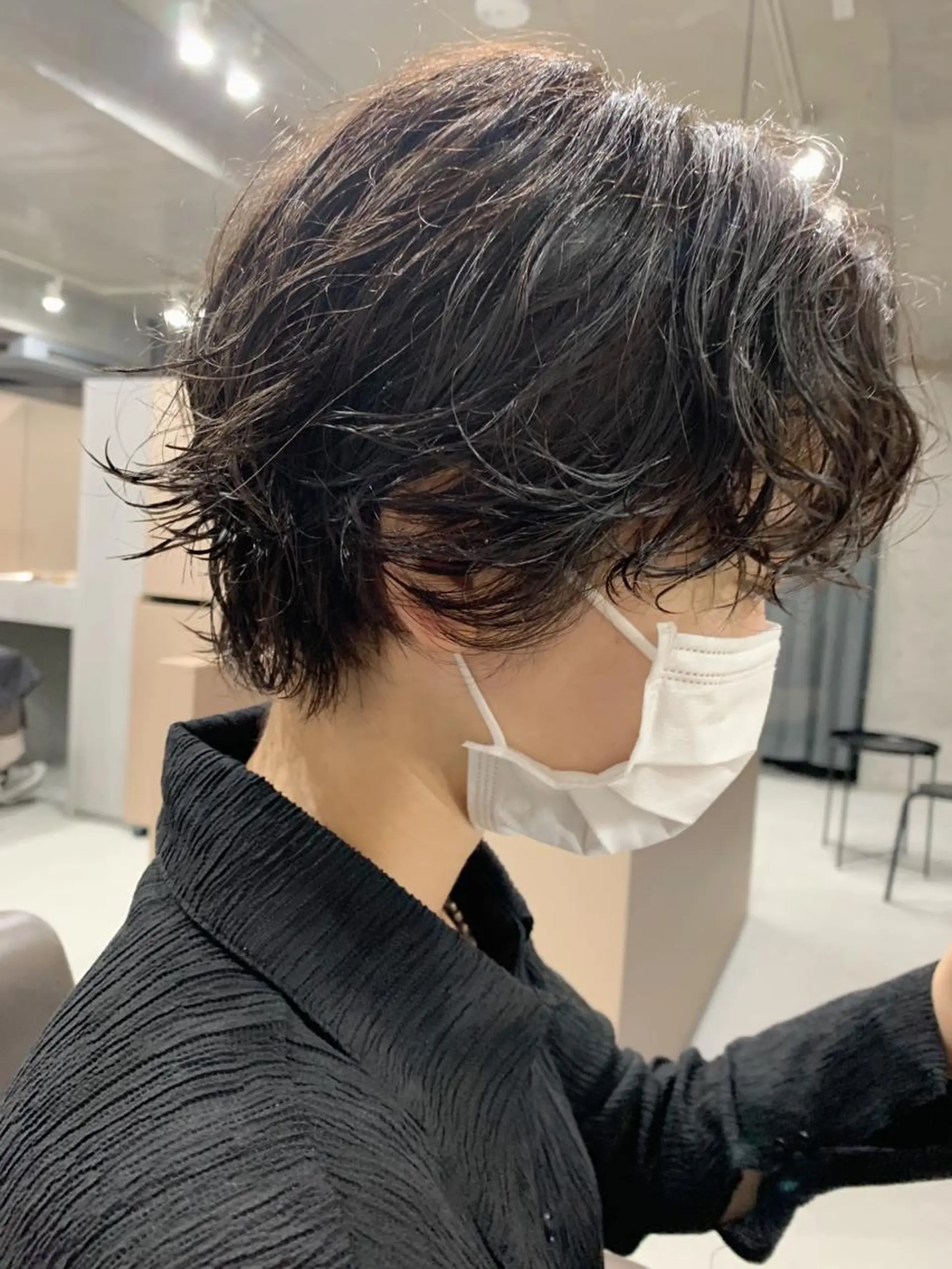 ショート パーマ ボブパーマコテ巻き風 パーマNo1深江秀平のヘアスタイル