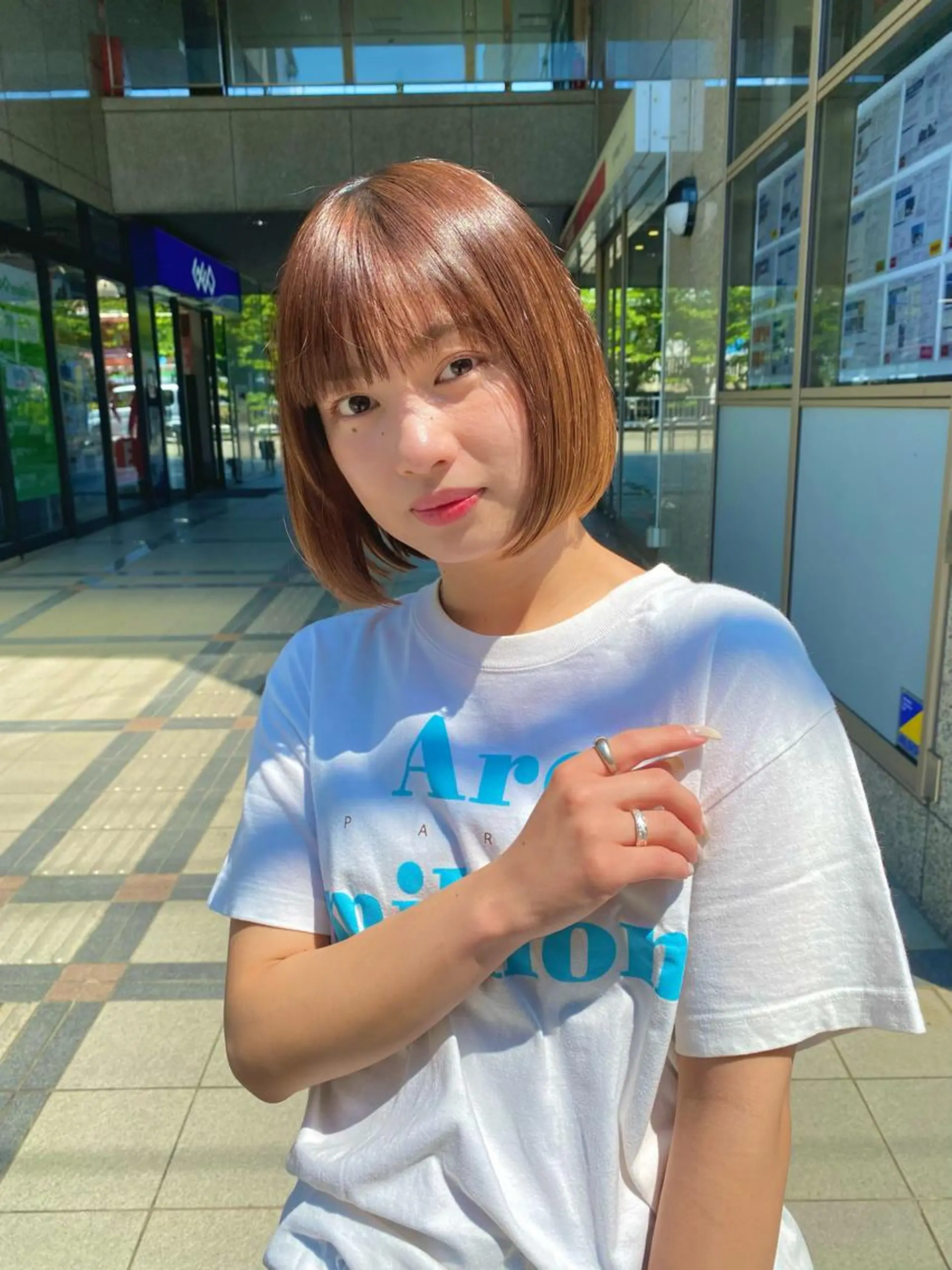 ショート カット 縮毛矯正 トリートメント ボブ/レイヤーカット 木原崇了のヘアスタイル