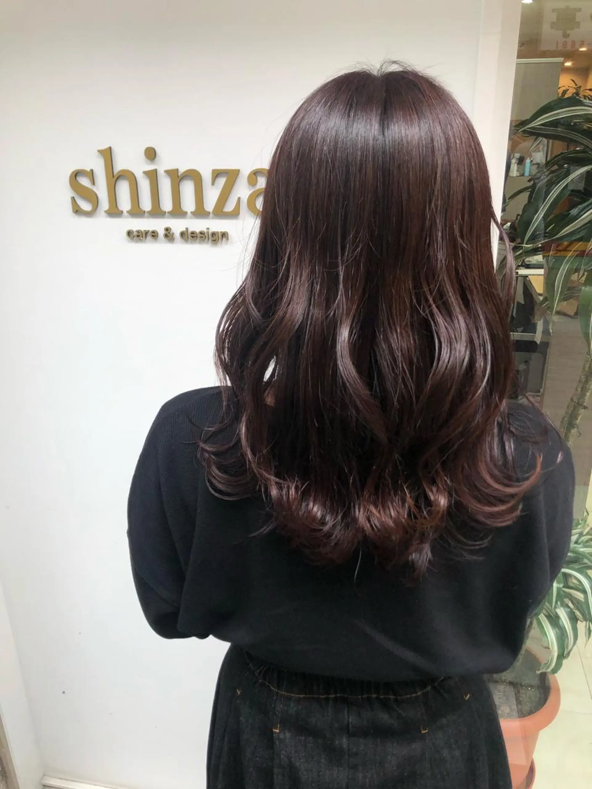 セミロング カラー ヘアアレンジ ラベンダーカラー 髪質改善/ ツヤ髪カラー/高井のヘアスタイル