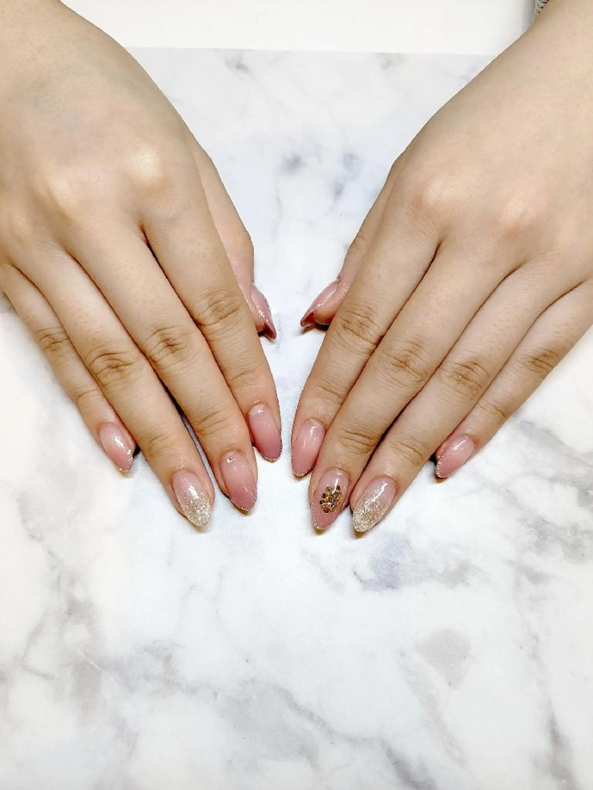 ネイル オフィスネイル シンプルネイル 春ネイル ブライダルネイル Bianca名駅 Sugawaraのマツエク・マツパデザイン