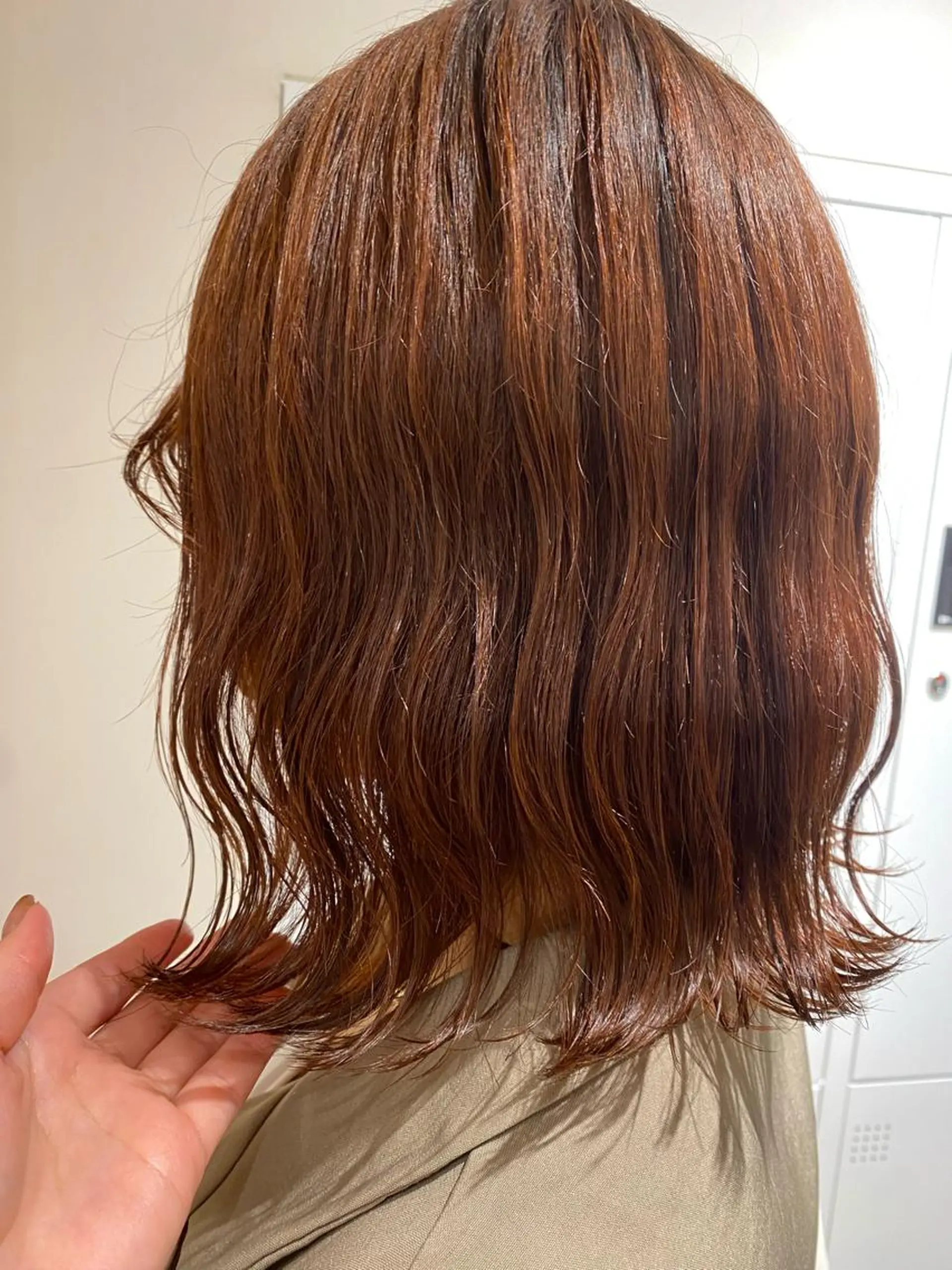 ミディアム 🍋暖色カラーヘアア レンジniina🍋のヘアスタイル