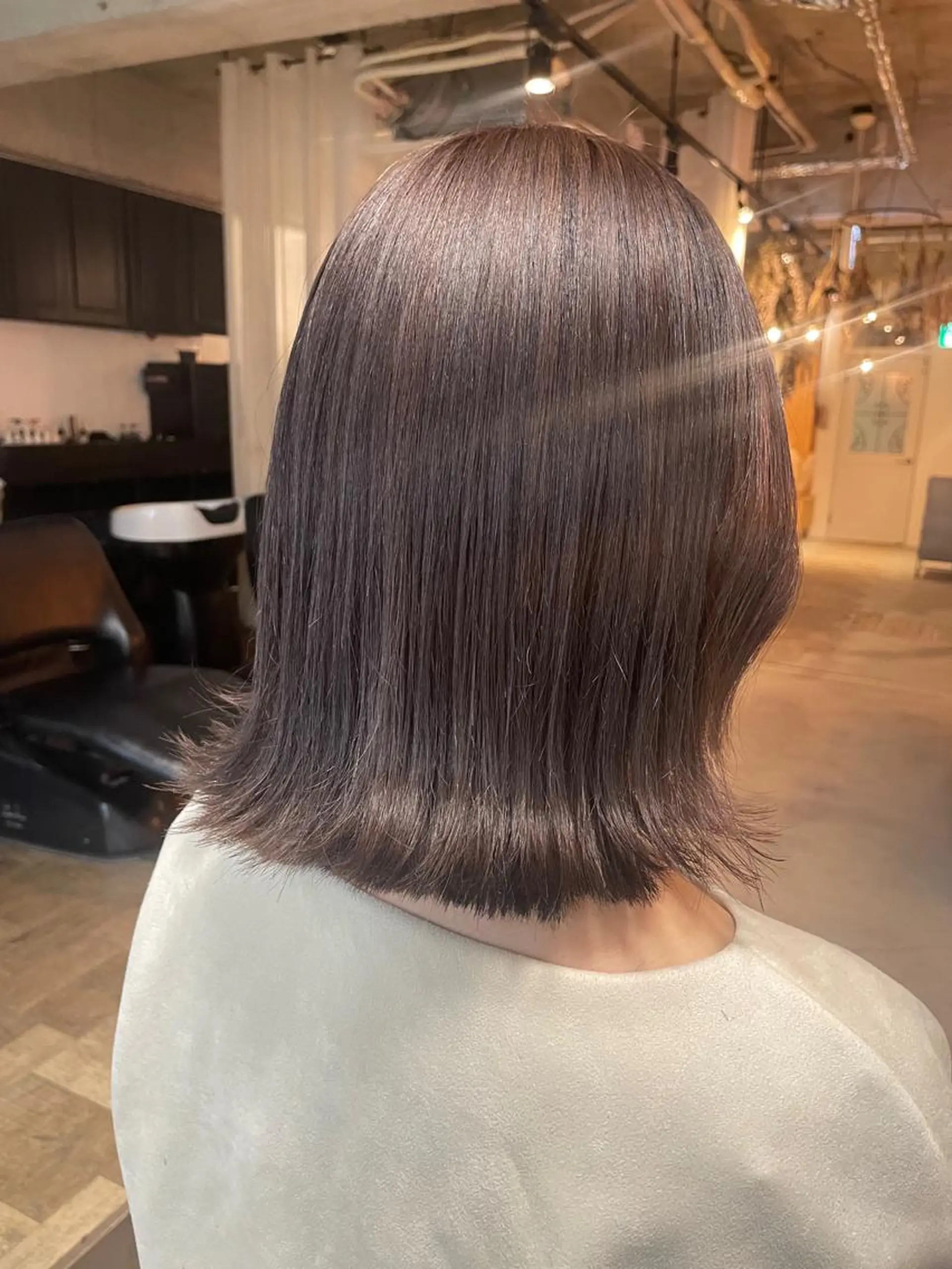 ミディアム カラー unico.所属・韓国ヘア/暖色カラー 新美多英のヘアスタイル