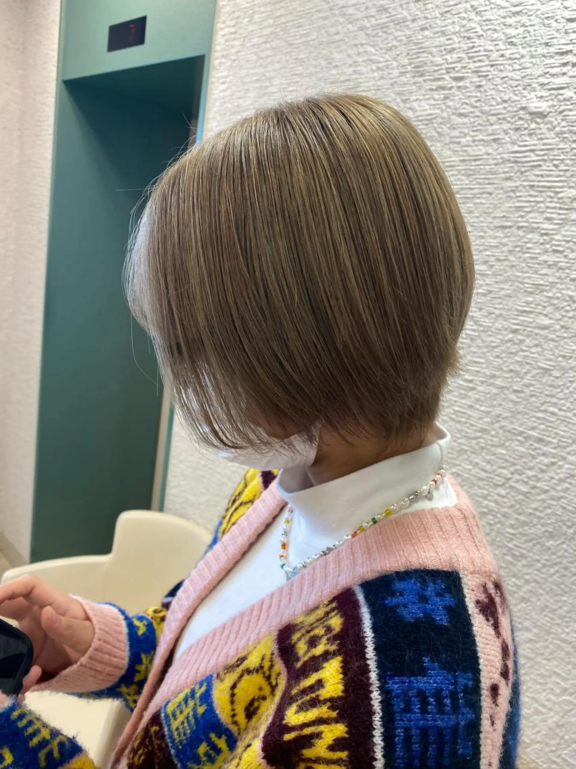 ショート カラー ハイトーン/ウルフ /レイヤー/坂野幸伸のヘアスタイル