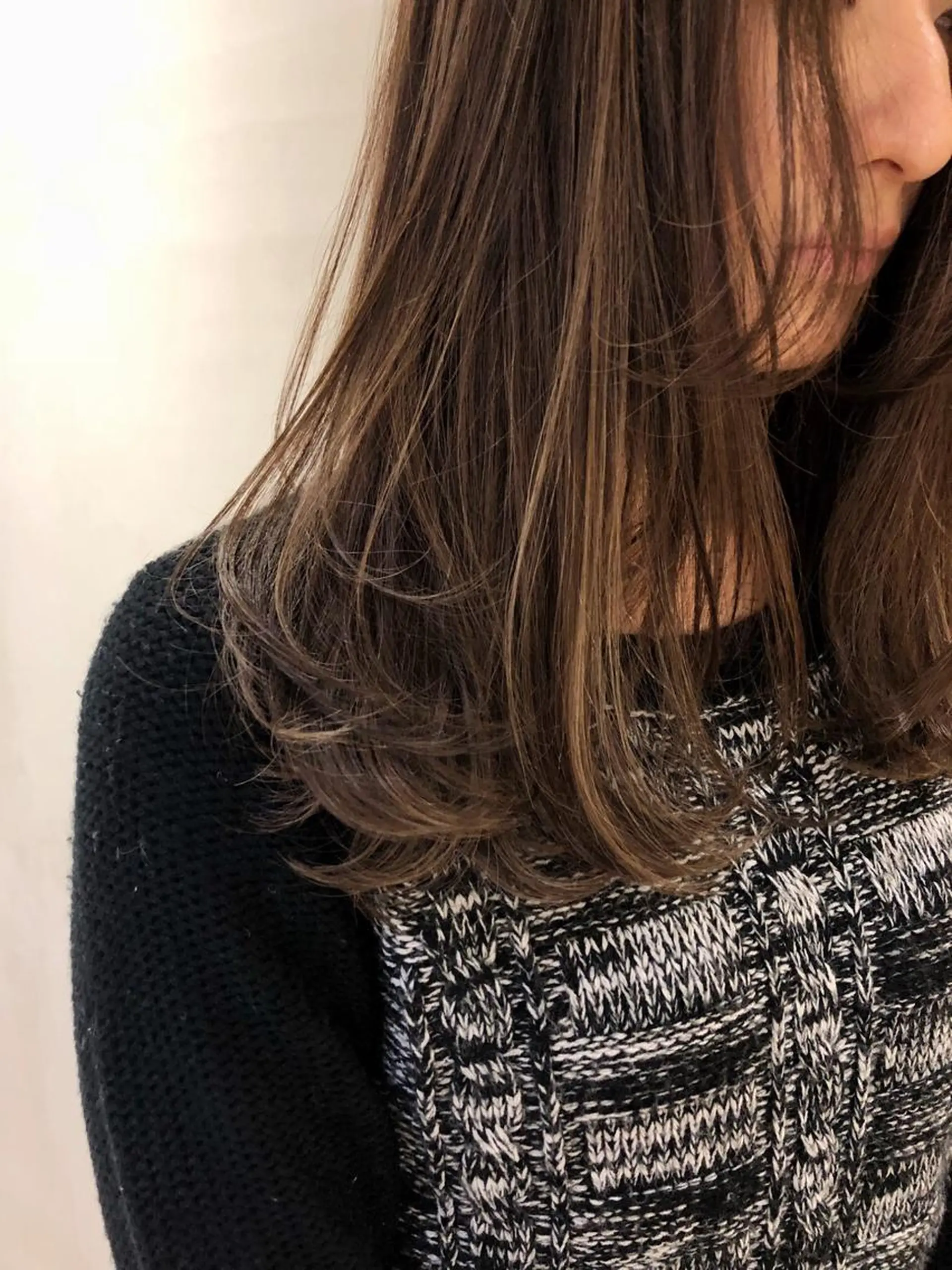 セミロング ハイライト ボブ/レイヤー 🌟梅田盛一🌟のヘアスタイル