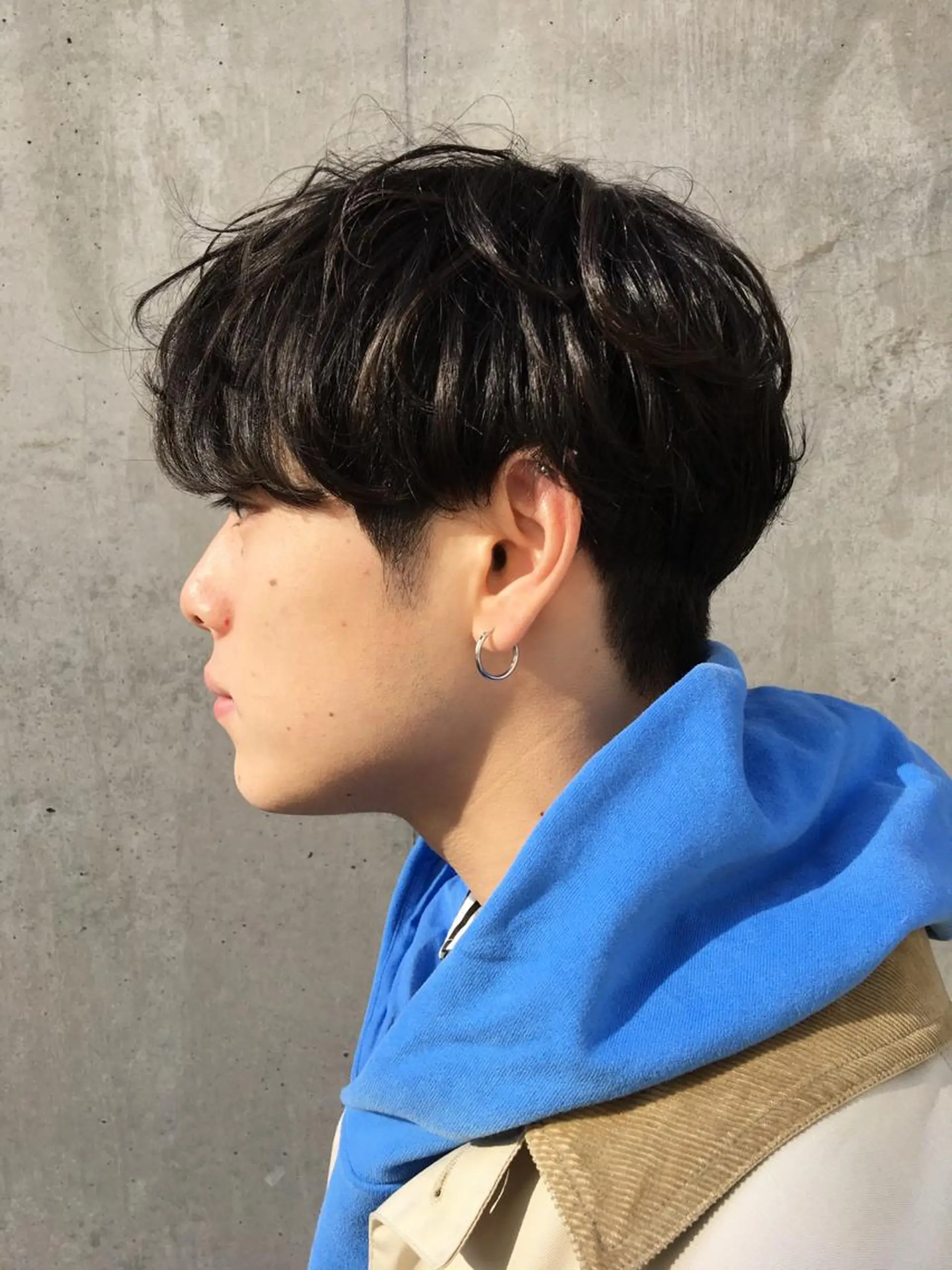 ショート パーマ メンズ 住本 大明のヘアスタイル