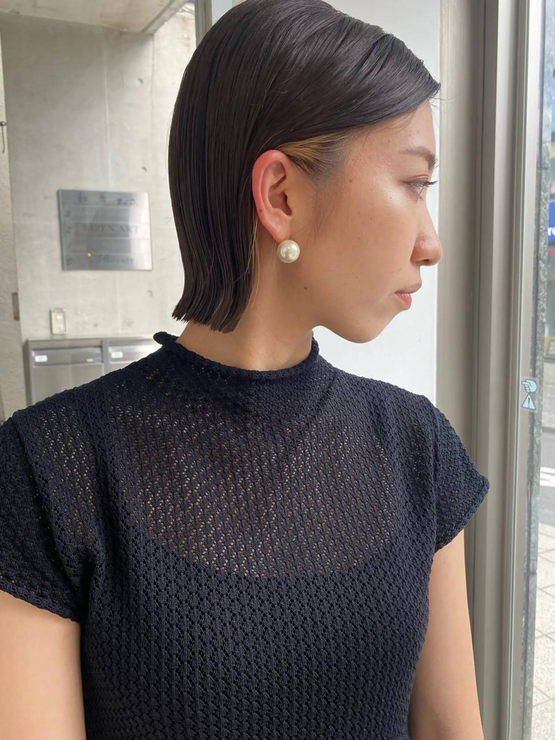 ショート カラー カット ヘアカラー トリートメント センターパート/ 暖色カラーayuのヘアスタイル