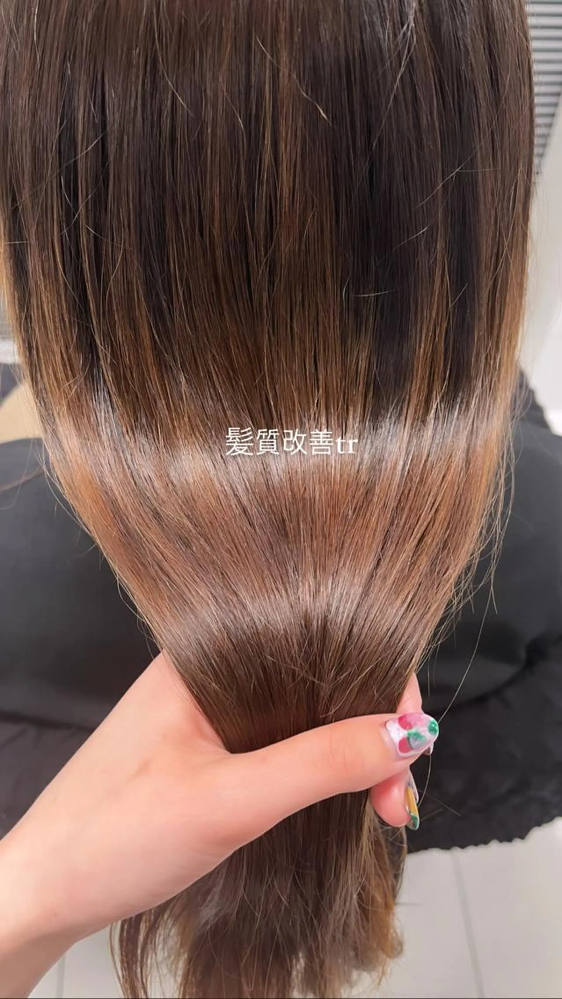 ミディアム カラー パーマ ブロンド ねいるとあいの店キュプレ橘通店所属・harua キュプレ/アイリストのマツエク・マツパデザイン