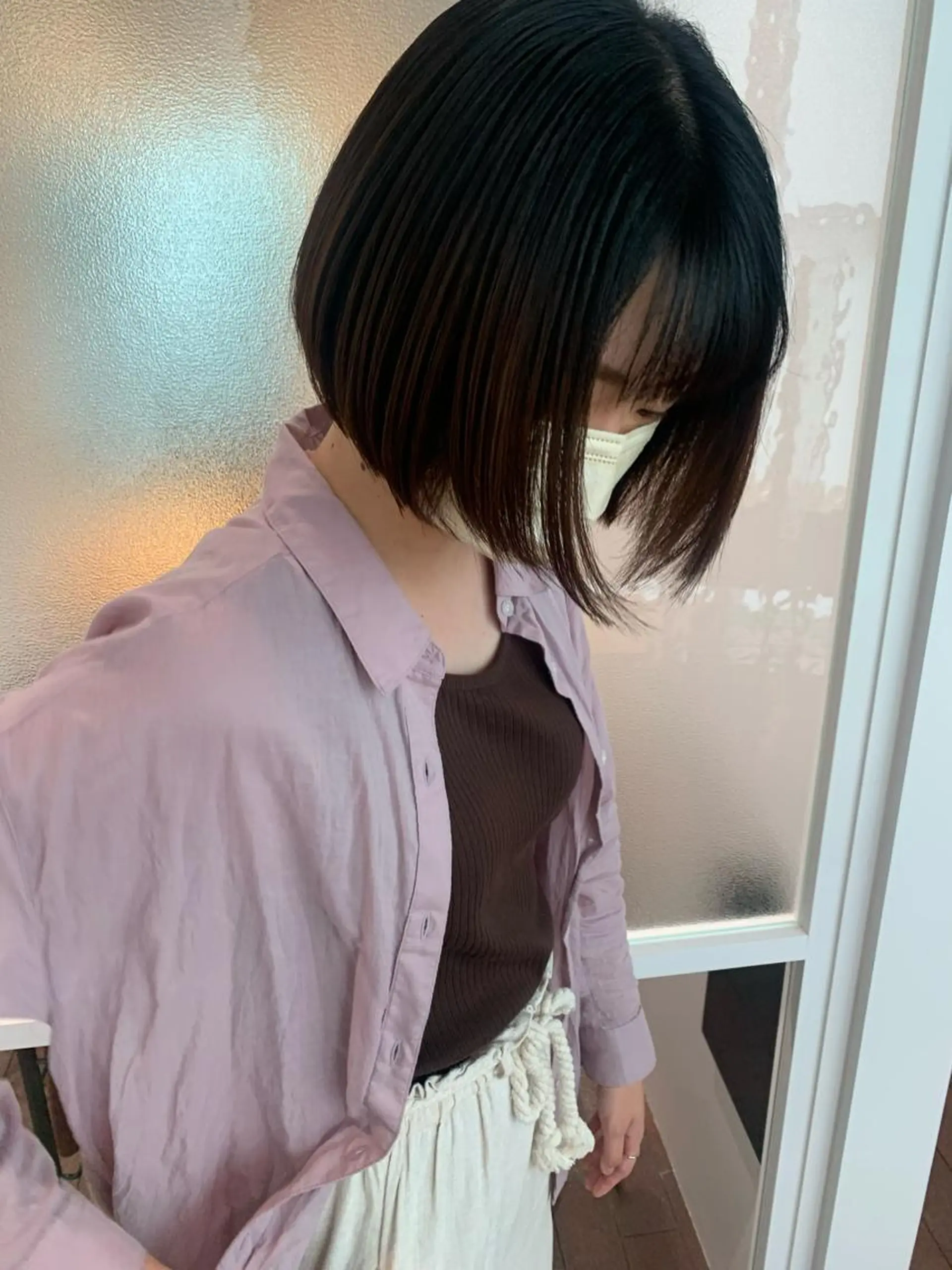 ショート 切りっぱなしボブ ボブ Sill所属・片岡 由依のヘアスタイル