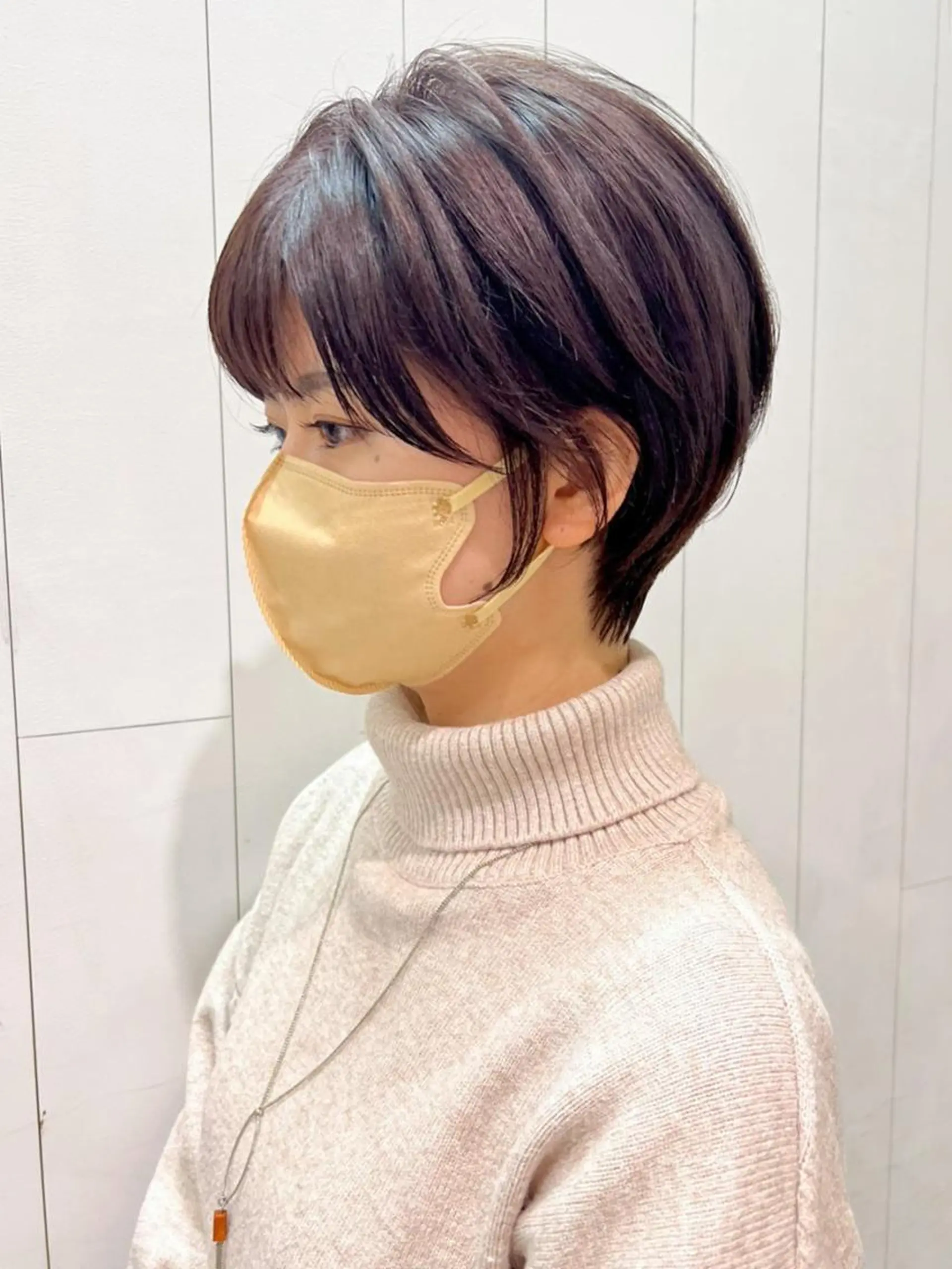 ショート カラー パーマ ヘアアレンジ 丸みショート ショートヘア ITbyALBUM 下北沢店のヘアスタイル