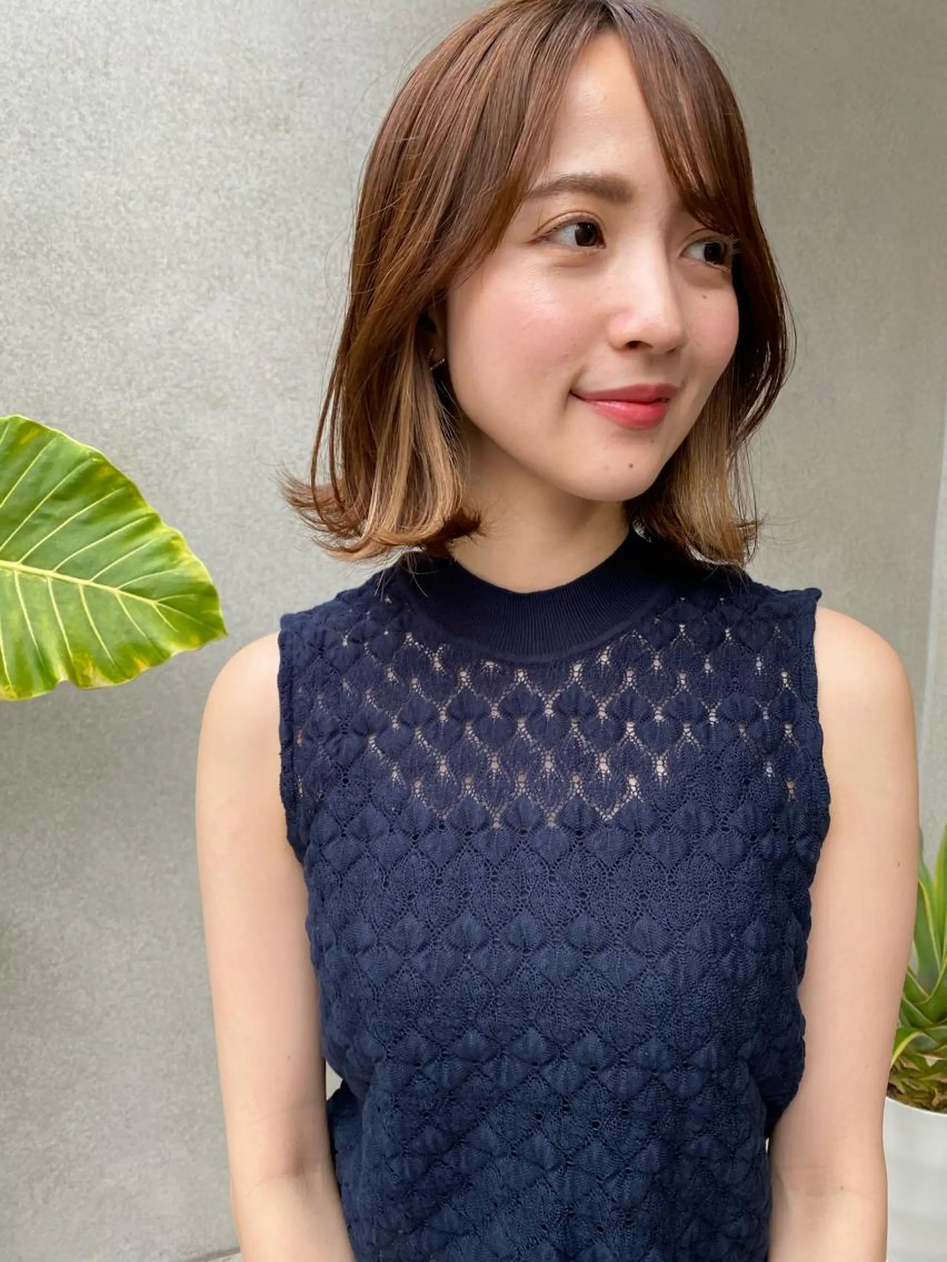 ミディアム カット ヘアカラー トリートメント VLOW nex the salon所属・韓国風/髪質改善/ ナガヤアキラのヘアスタイル