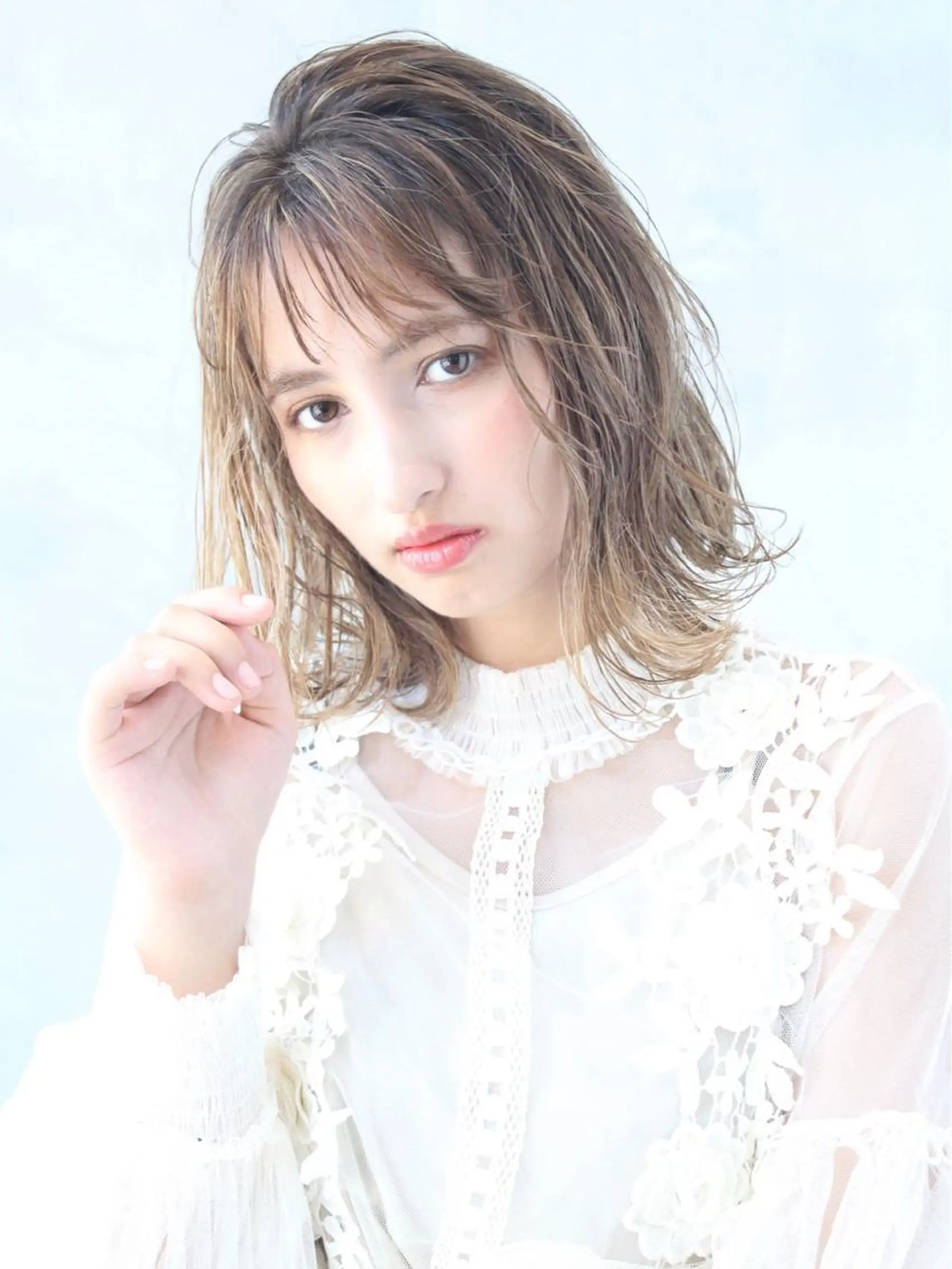 ミディアム カラー カット ヘアカラー トリートメント 🉐レイヤー/塩見 弘樹🉐渋谷のヘアスタイル