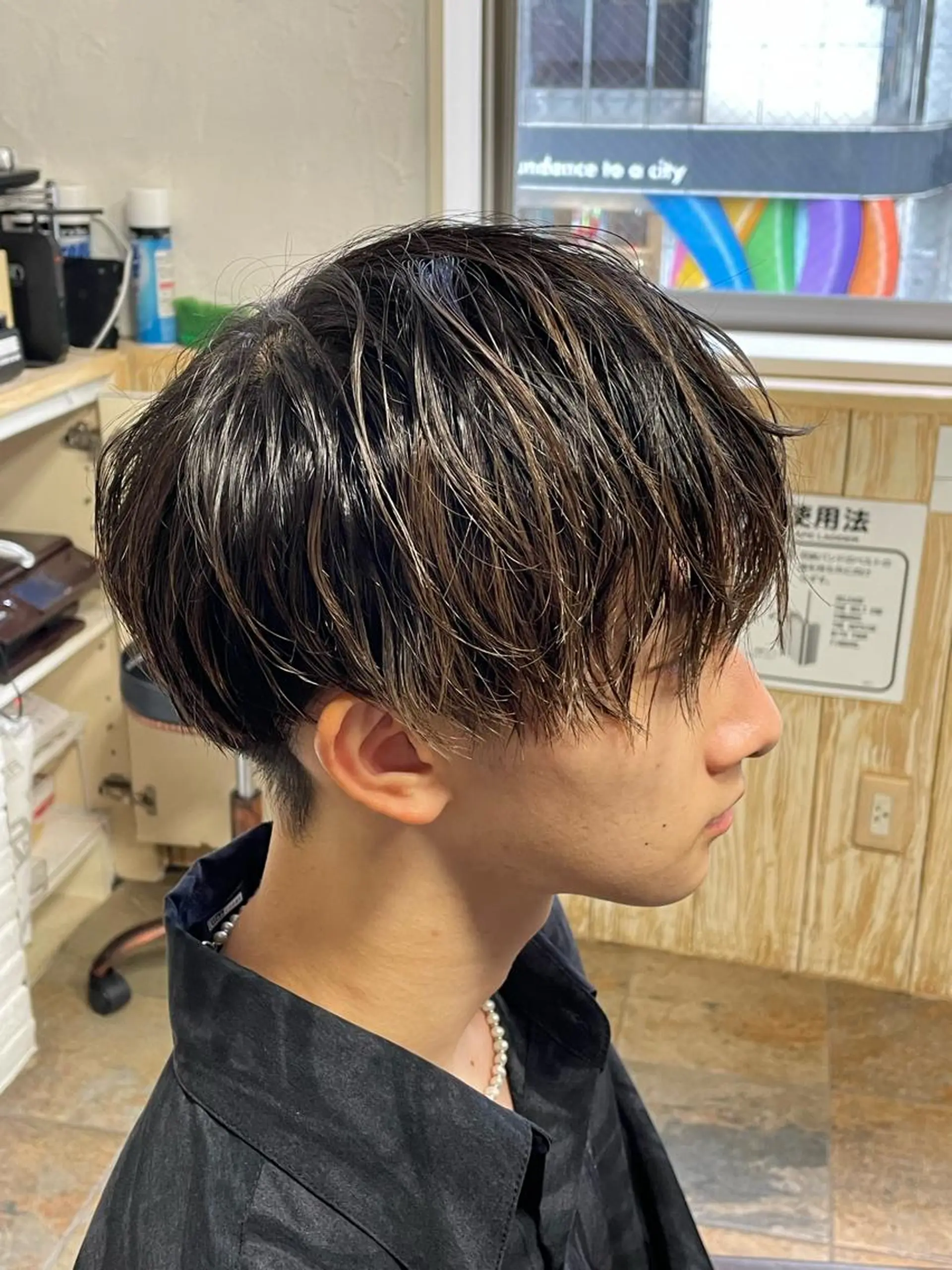 ショート メンズ マッシュ カット 榎戸 怜真のヘアスタイル