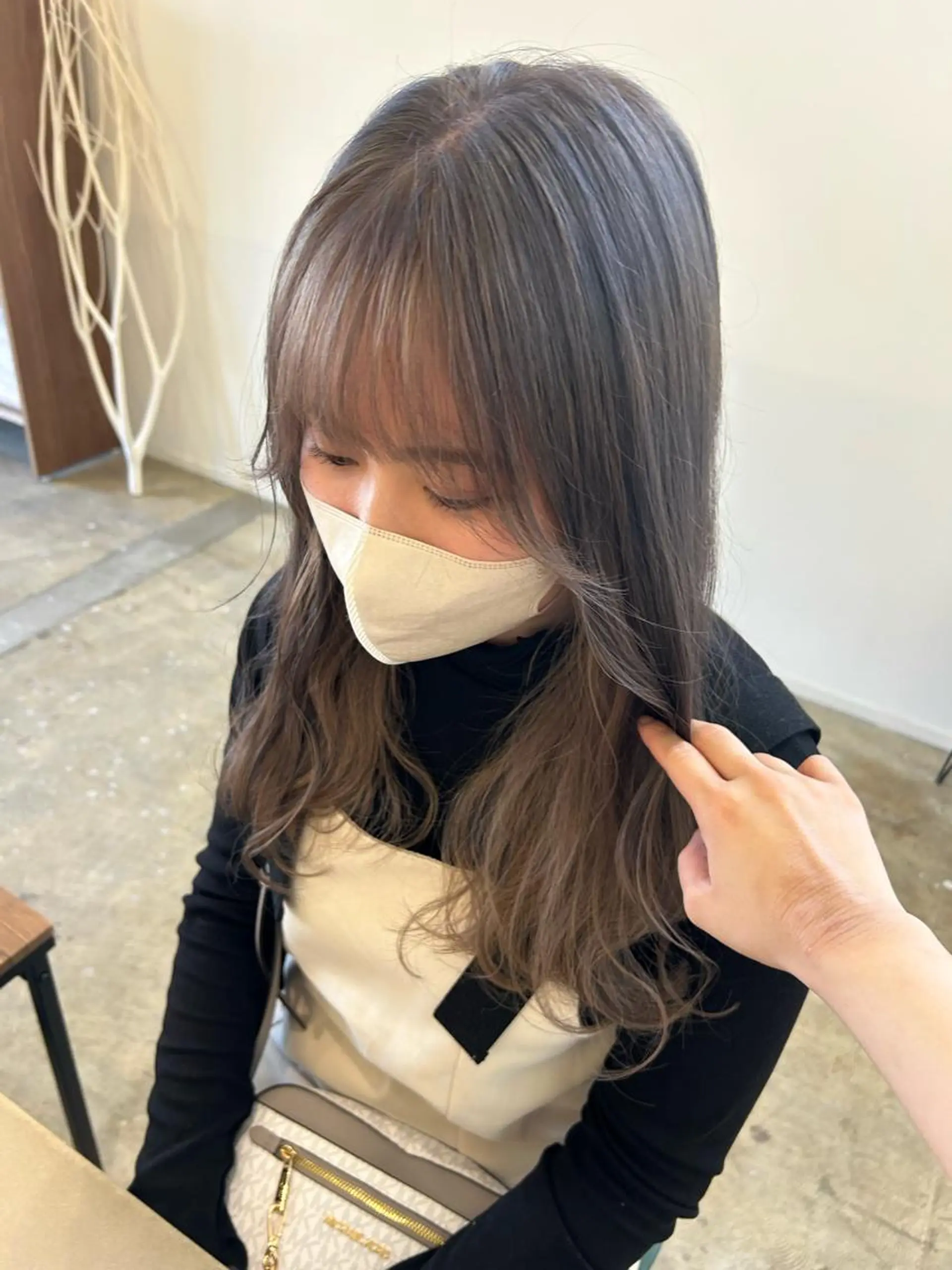 ロング 築地 なずなのヘアスタイル