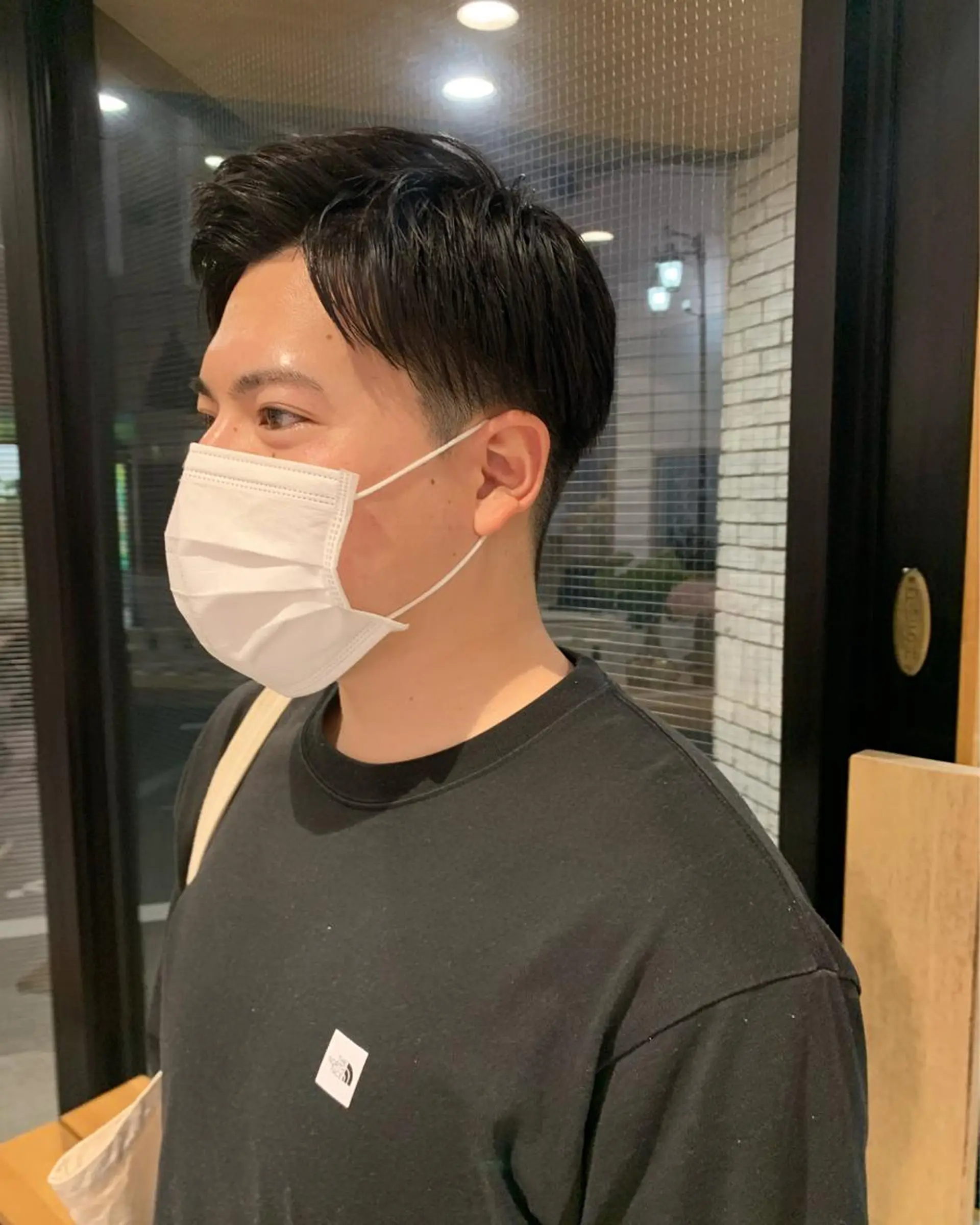 ショート メンズ アップバング 刈り上げ 艶カラー/暖色カラー /透明感/ryutoのヘアスタイル