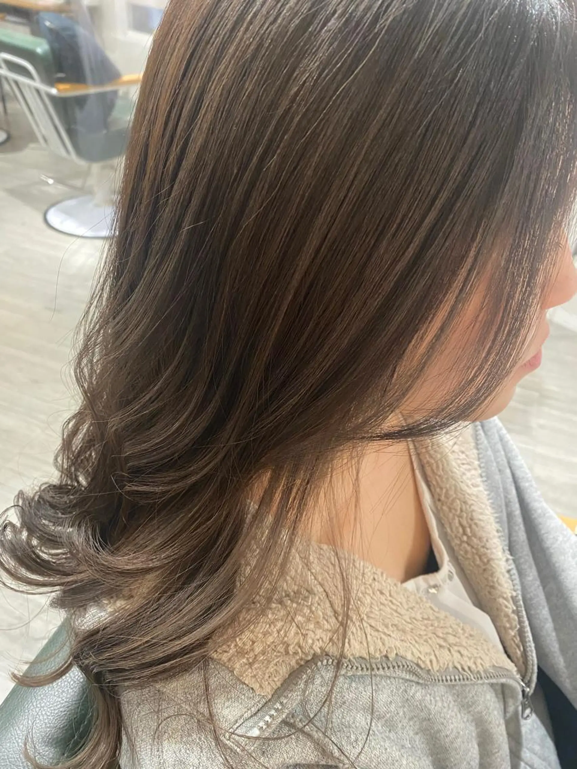 ロング カラー カット ヘアカラー 福薗 ななのヘアスタイル