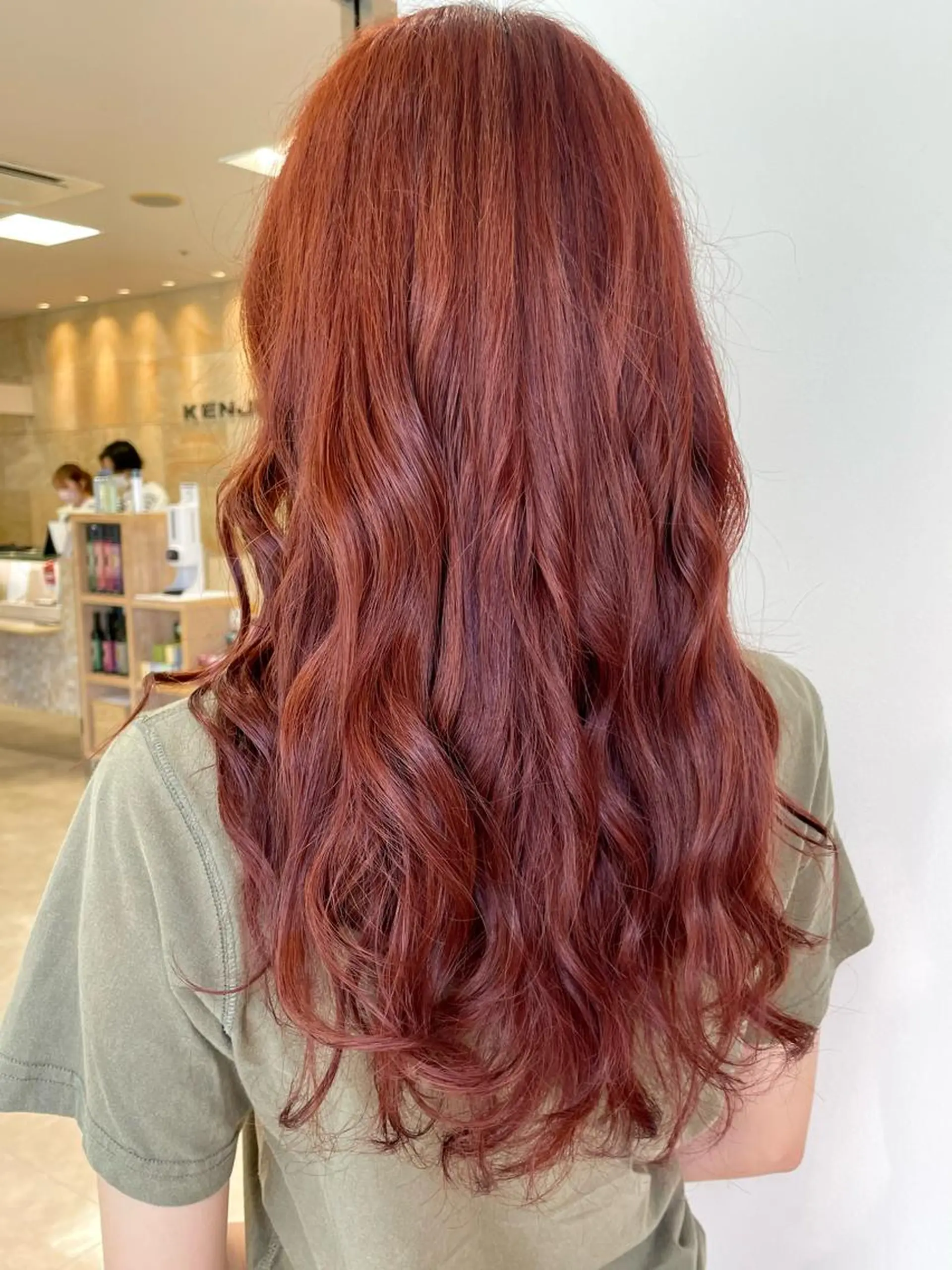 ロング カラー パーマ ヘアアレンジ 🍒KIKUCHI KANAE🍒のヘアスタイル