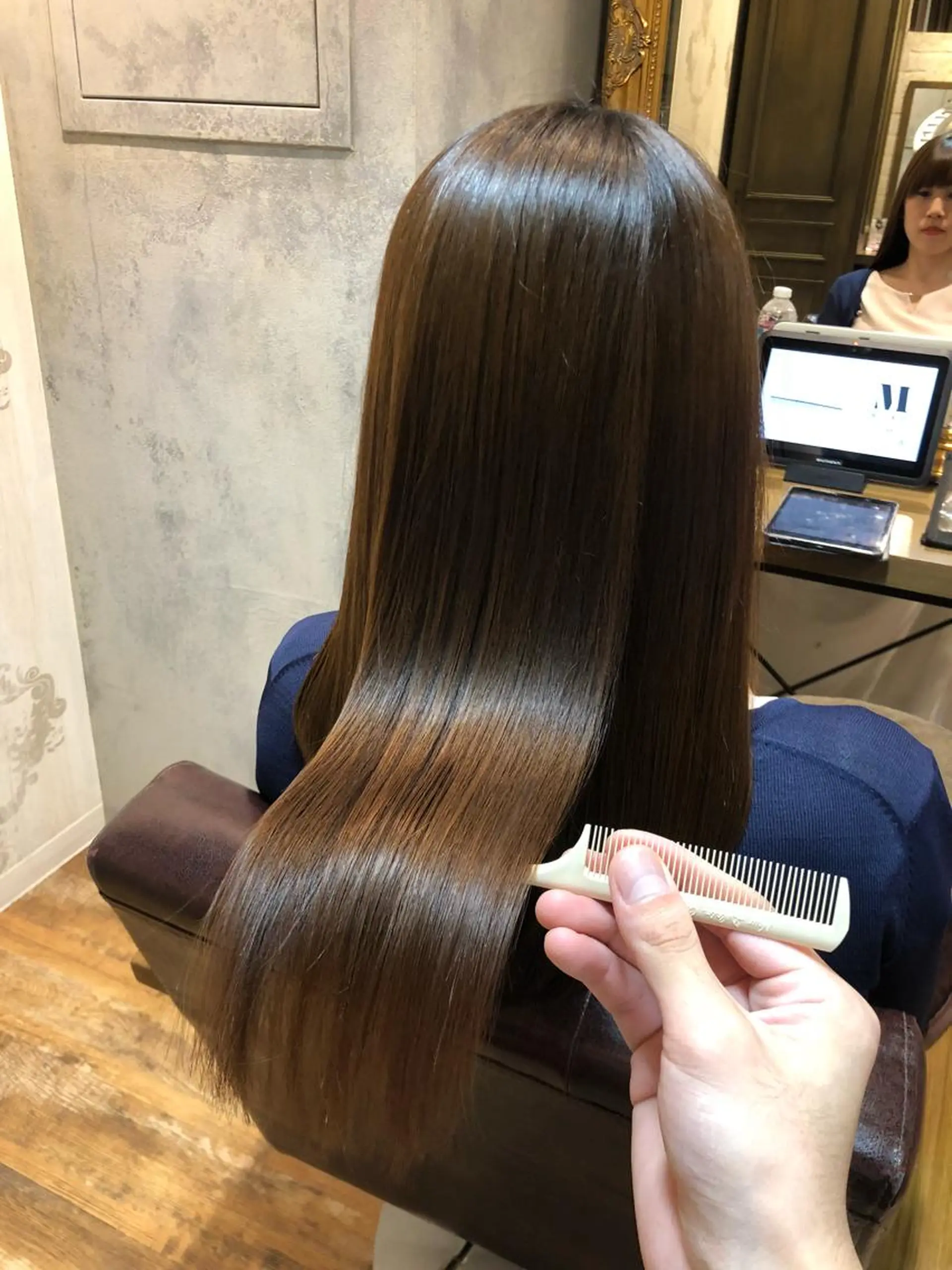 セミロング 髪質改善 トリートメント 酸熱トリートメント カット トリートメント 髪質改善くすみカラー 🍀/石川大輔のヘアスタイル