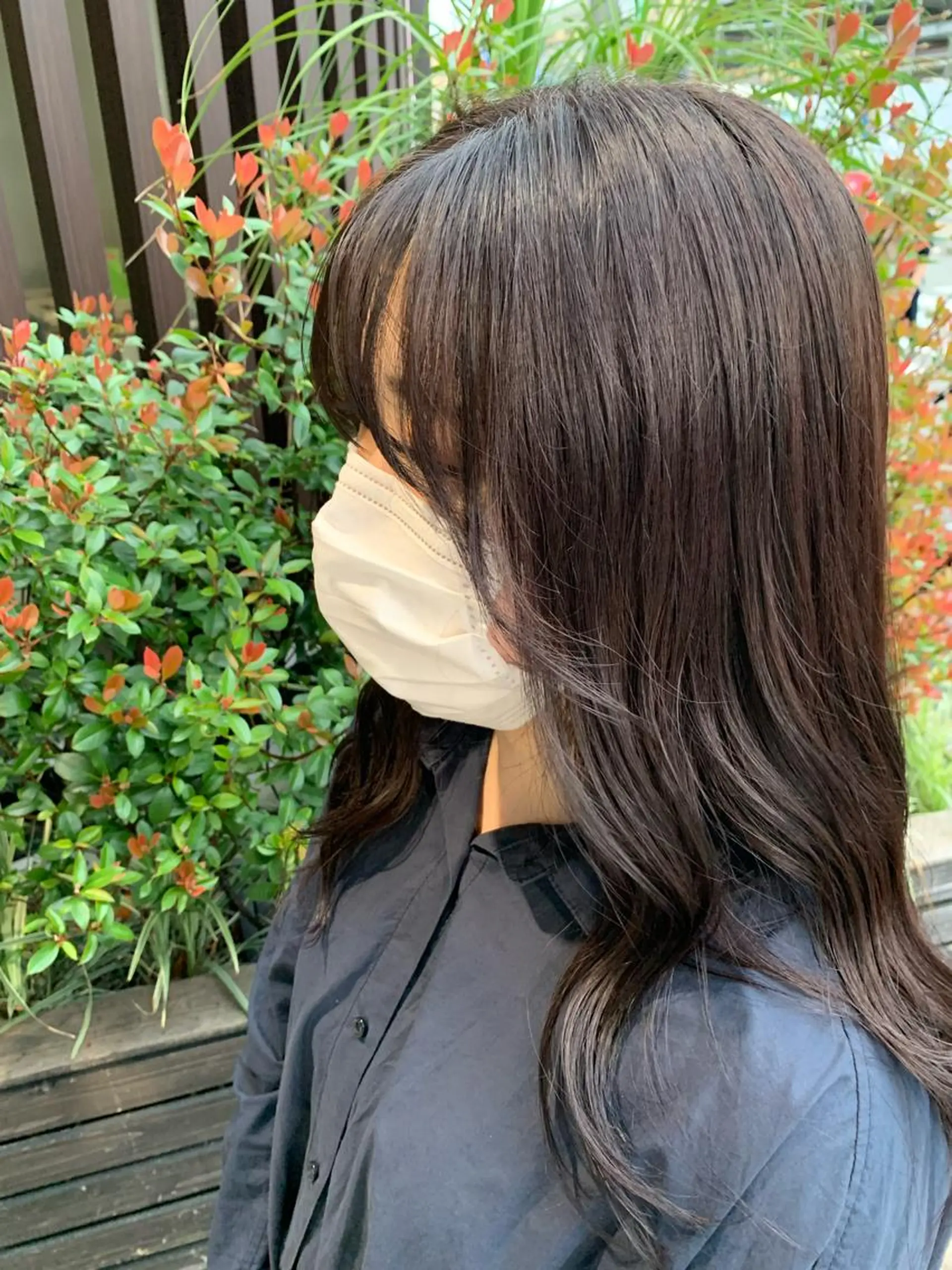 セミロング カラー 店長/髪質改善/ ナチュラル/松若　優のヘアスタイル