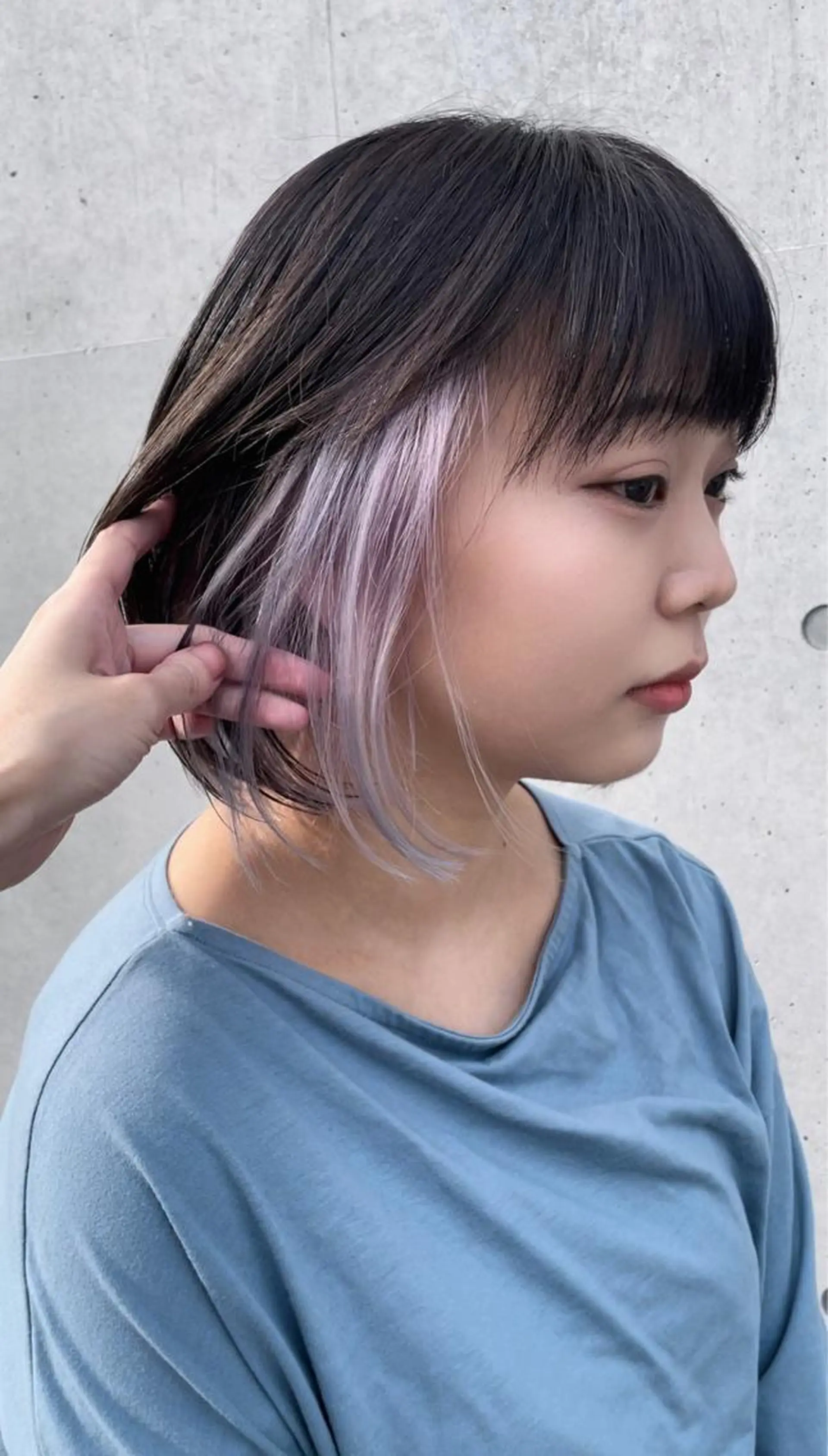 ショート カラー インナーカラー/推し ウルフ/アニメカラーのヘアスタイル