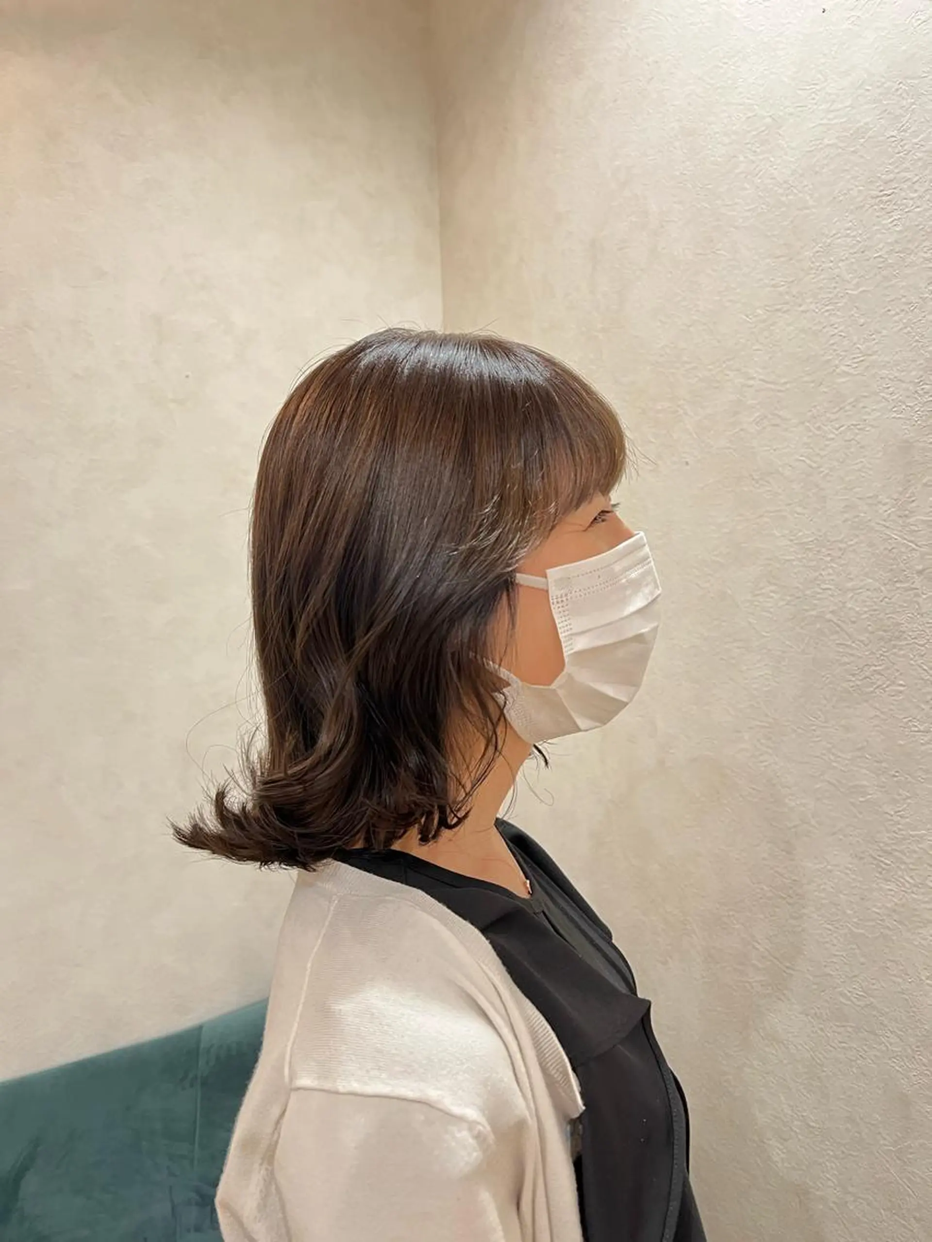 ミディアム カラー カット ヘアカラー トリートメント ARIA💎縮毛矯正 ブリーチ💎複雑履歴のヘアスタイル