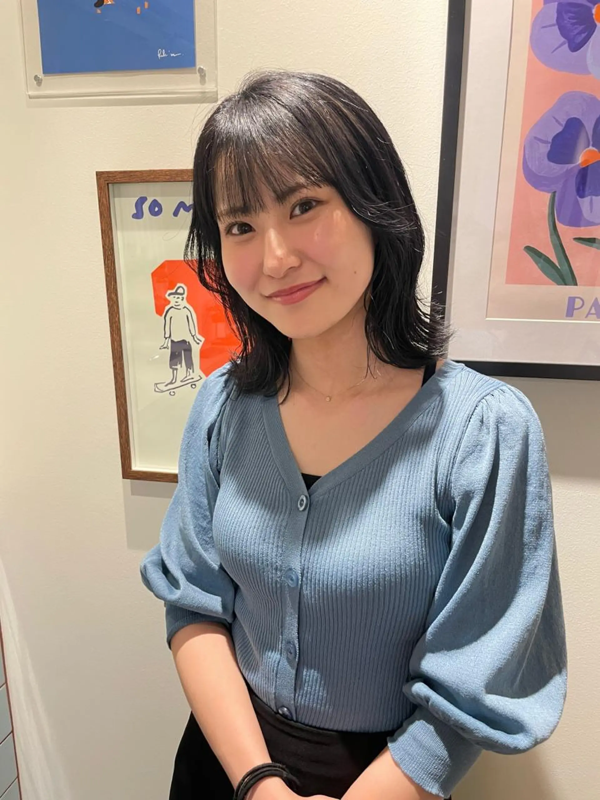 カラー 若月 あやかのヘアスタイル