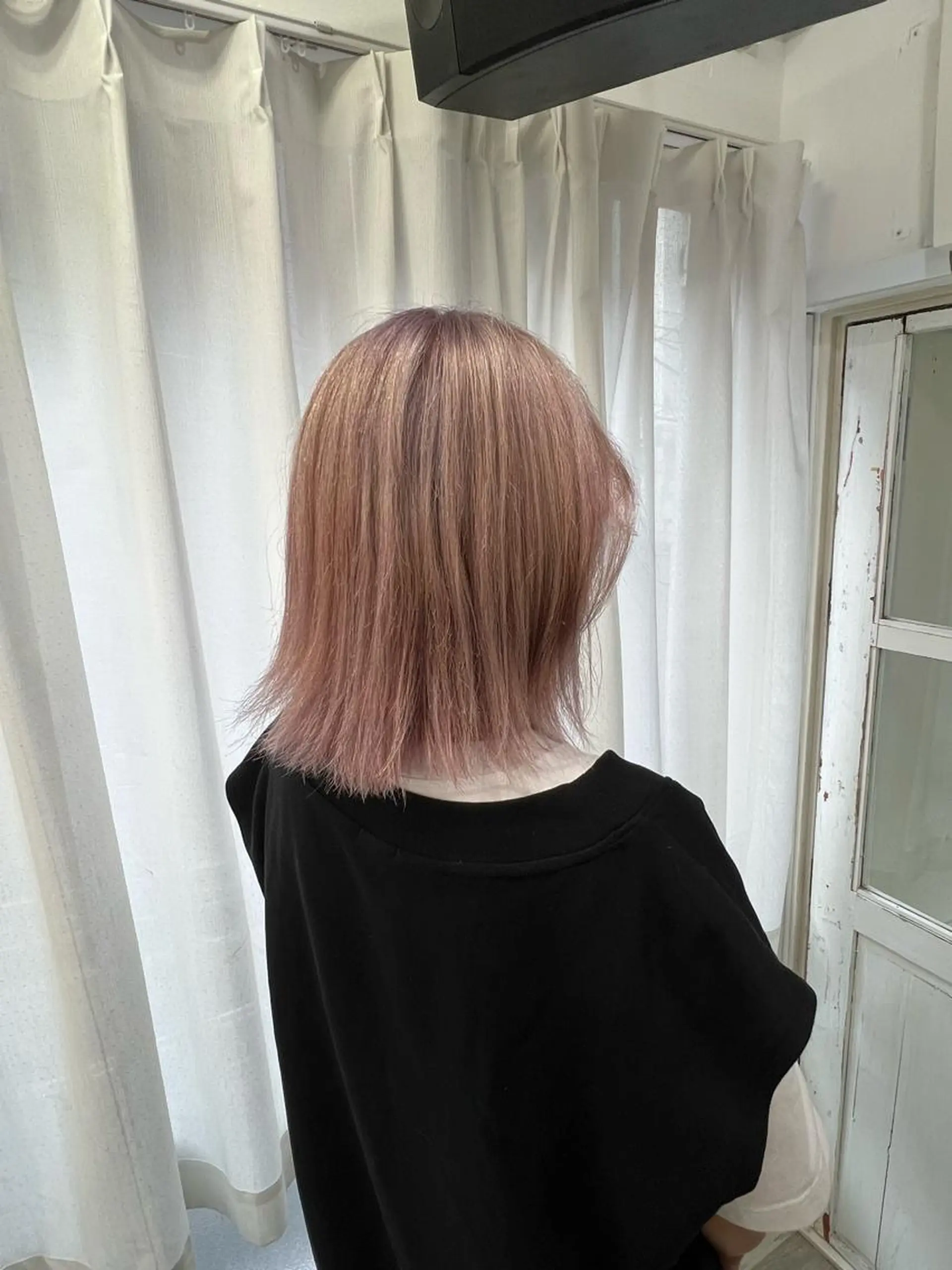 ミディアム カラー ブリーチ ケアブリーチ ピンクカラー ていねい技術No.1 🌈諏訪 健太のヘアスタイル