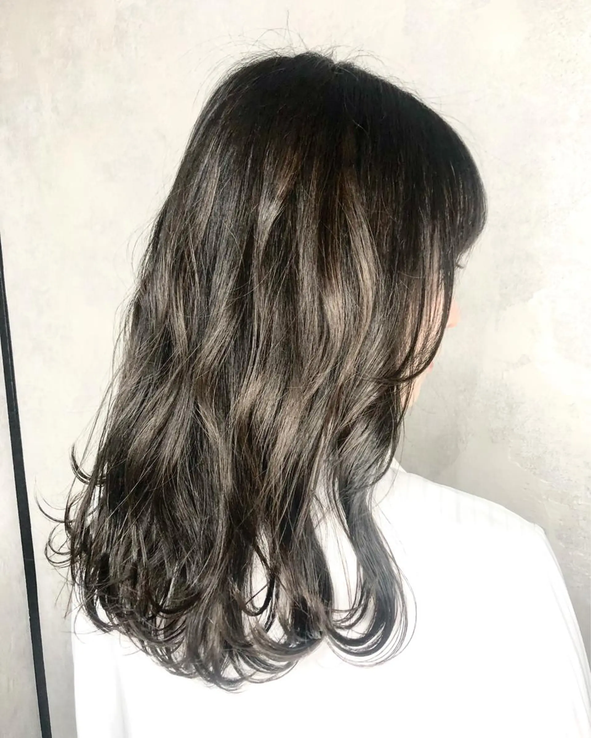 セミロング 韓国風ヘア 💗艶カラー💗 CECILのヘアスタイル