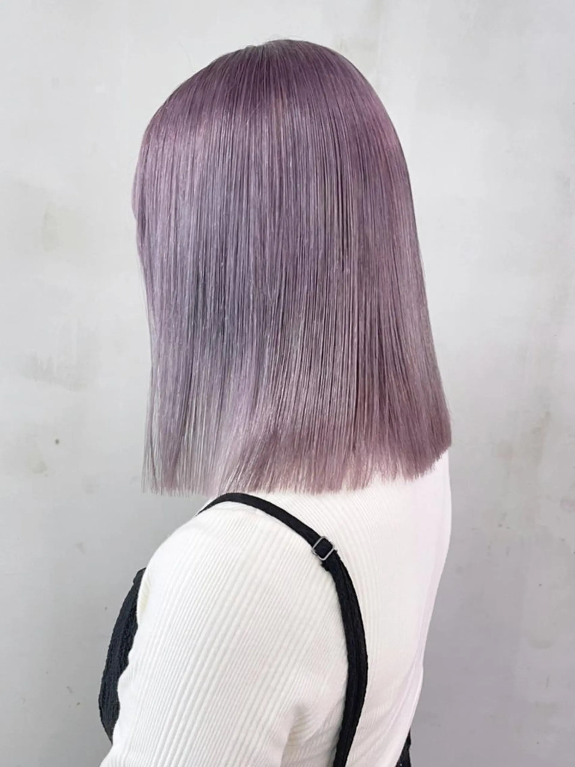 ミディアム パーマ ヘアアレンジ カラー ラベンダーカラー ボブ カット ヘアカラー トリートメント ITbyALBUM 浦和店のヘアスタイル