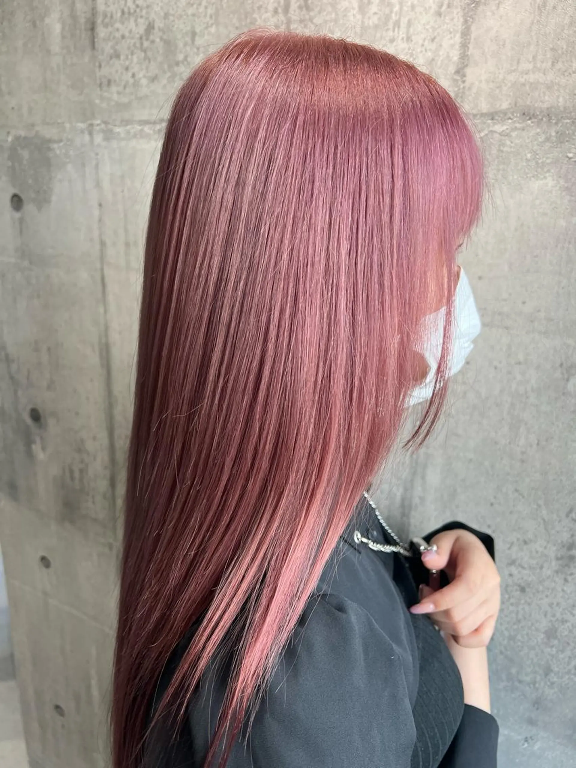 ミディアム カラー mimiiy梅田 中崎町ハイトーンのヘアスタイル