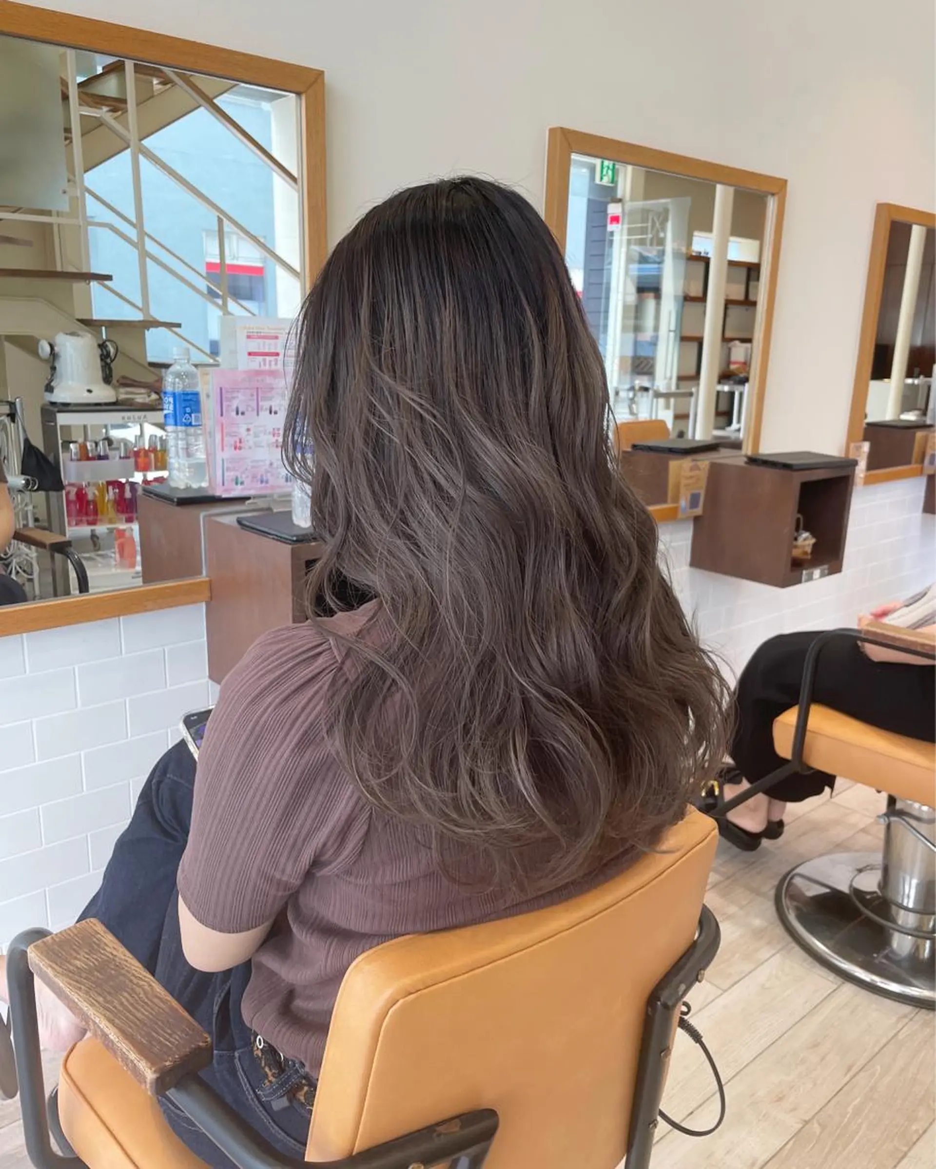 ロング カラー R-5 shonandai所属・🍋透け感カラー🍃 オリーブ🍐Kahoのヘアスタイル