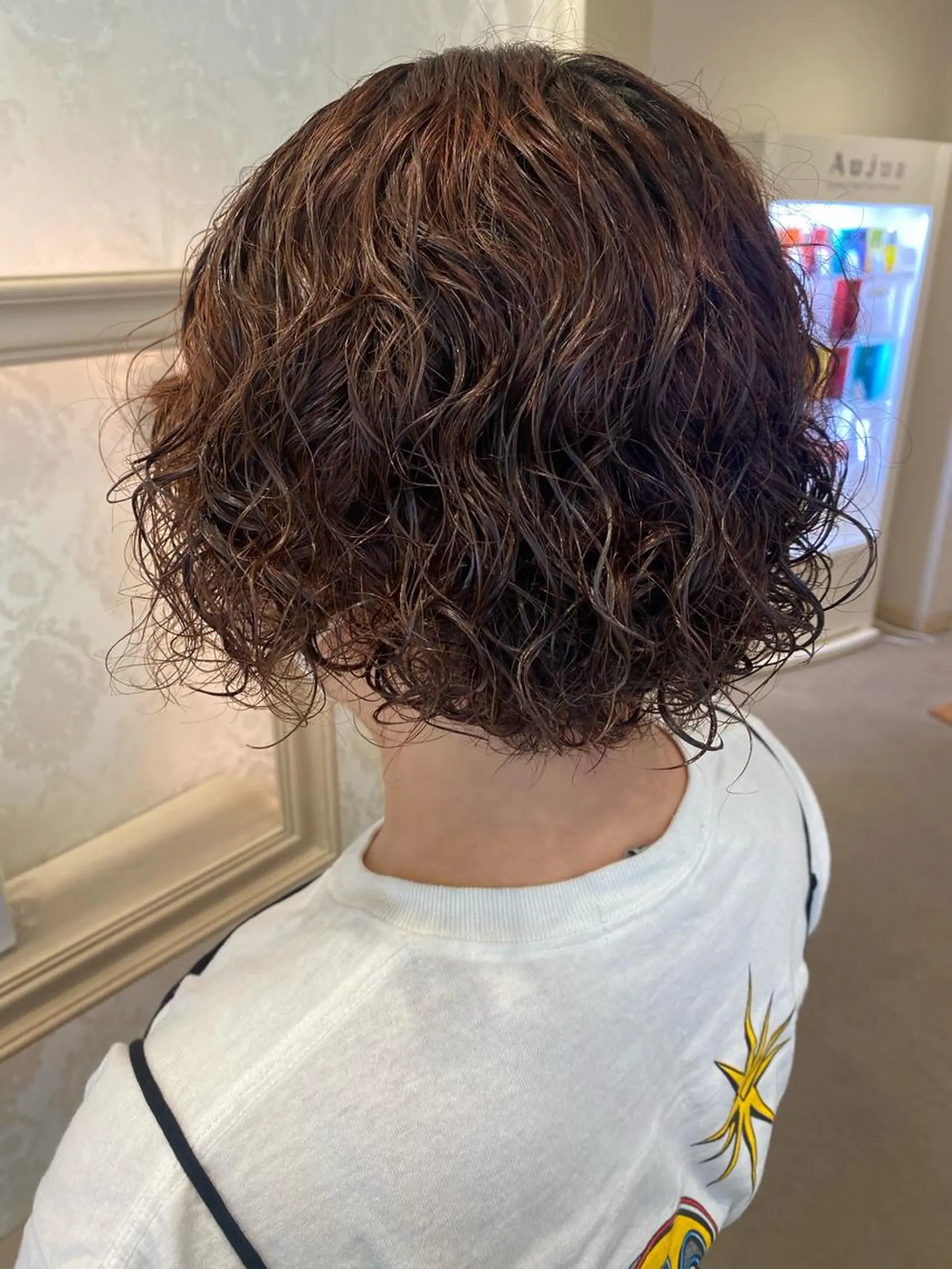 ショート パーマ 艶カラー🌸アレンジ 🌹Sally🕊️のヘアスタイル