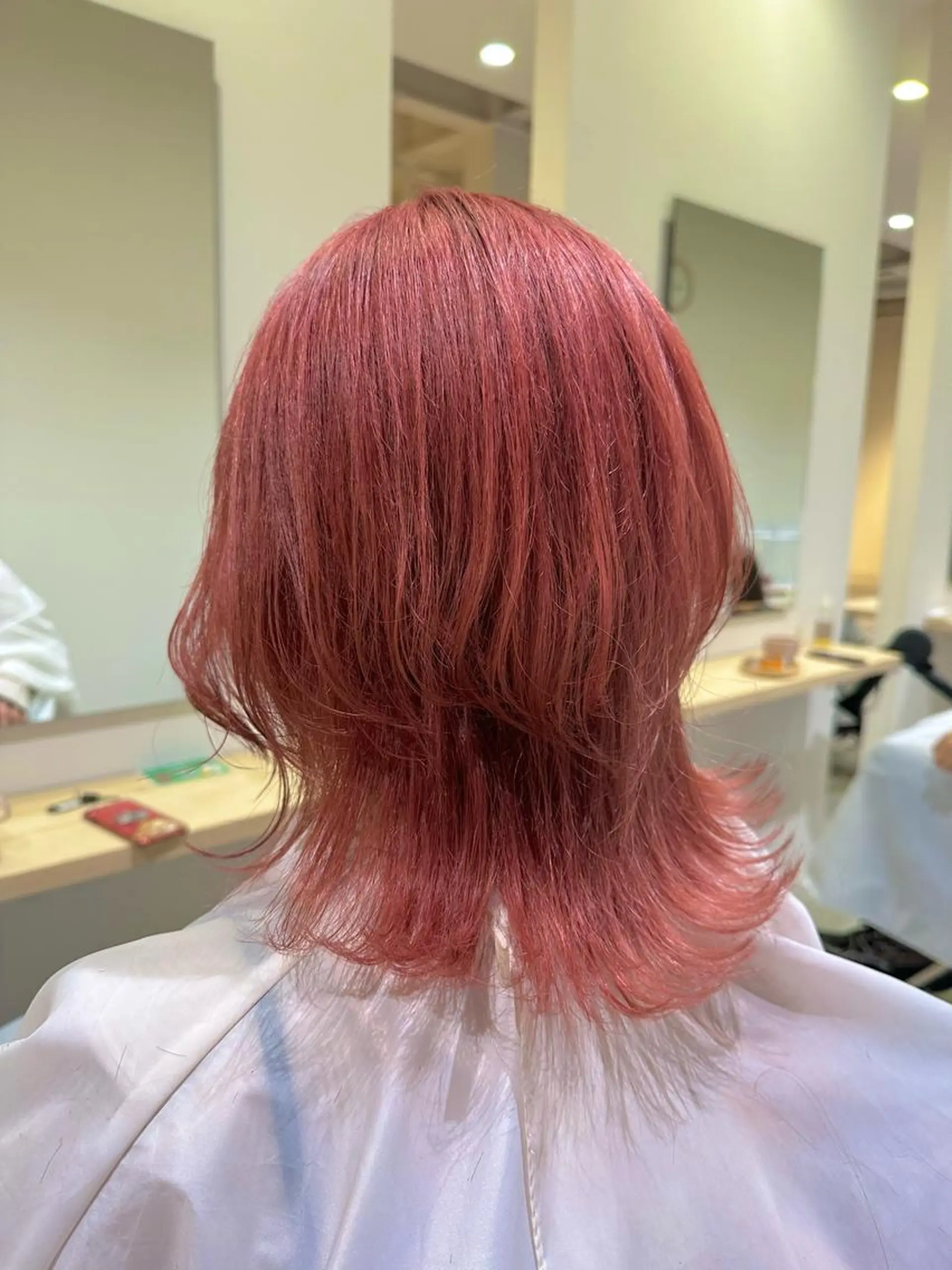 セミロング カラー ヘアアレンジ Design Color🐰アユミのヘアスタイル