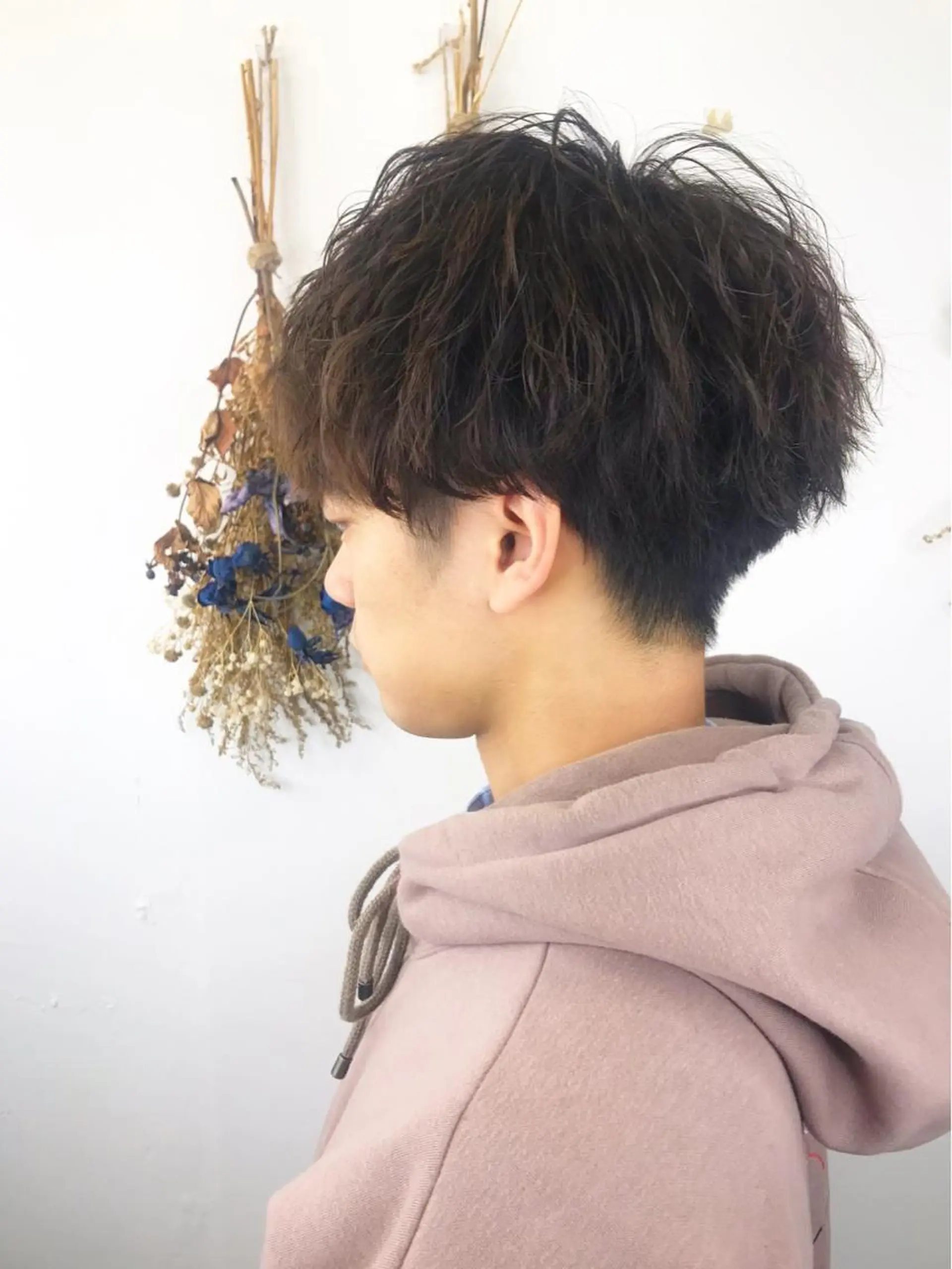 パーマ メンズ マッシュ カット パーマ メンズサロン　アソビ元町店所属・メンズサロン アソビ元町のヘアスタイル