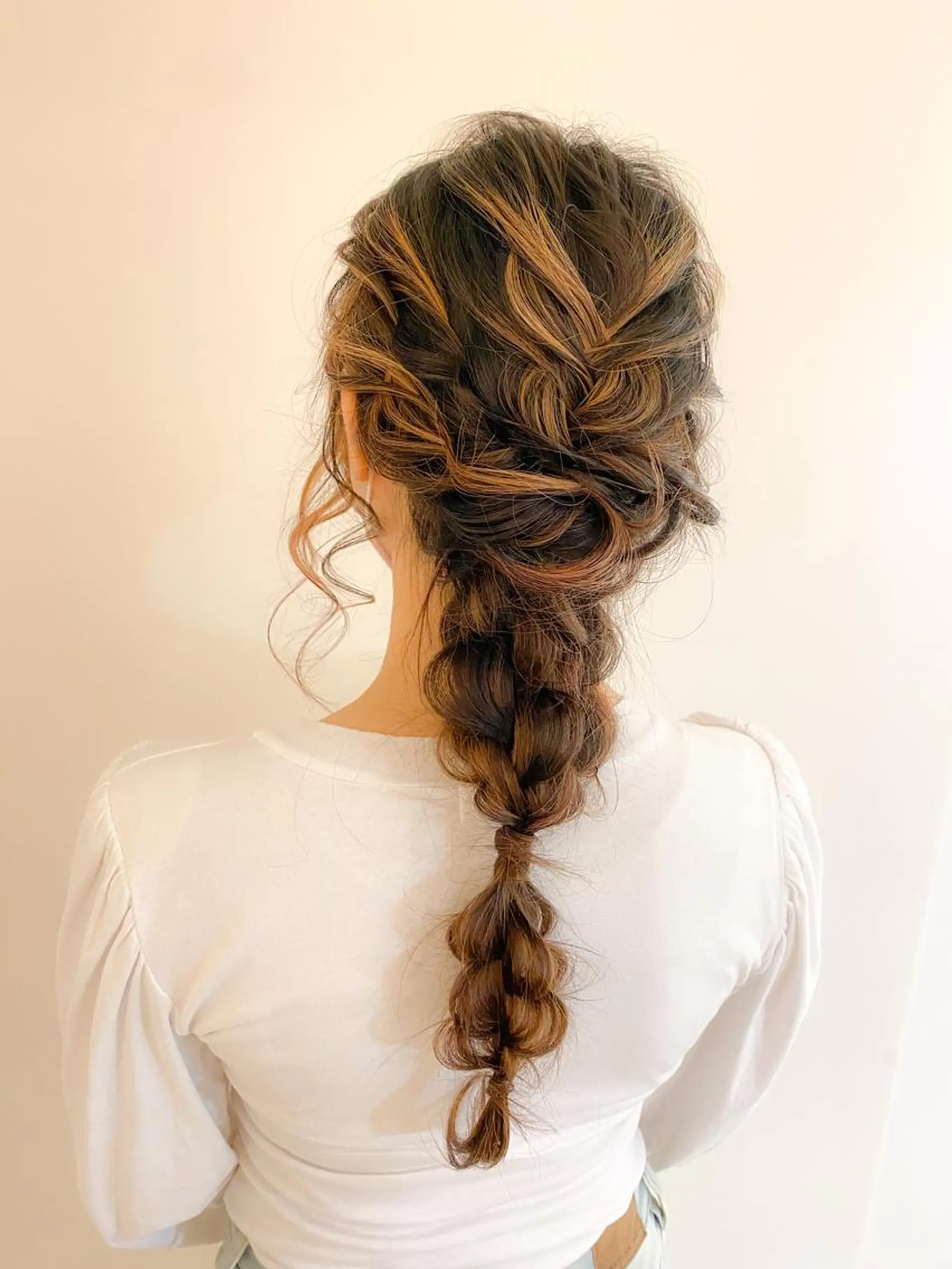 ロング ヘアアレンジ ヘアセット 竹野 実優のヘアスタイル