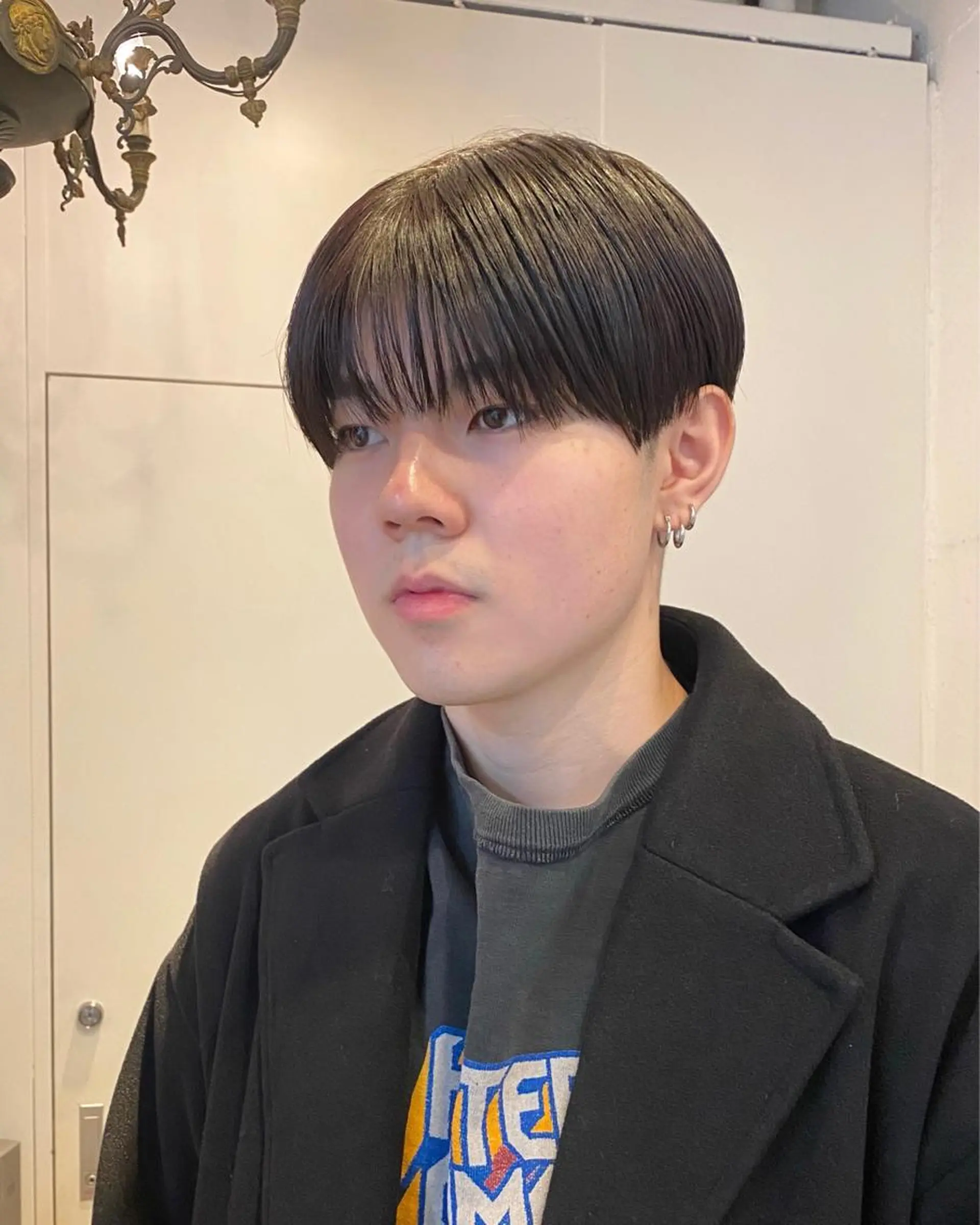 ショート メンズ マッシュ シースルーマッシュ カット トリートメント JINKIメンズ特化 メンズカットパーマのヘアスタイル