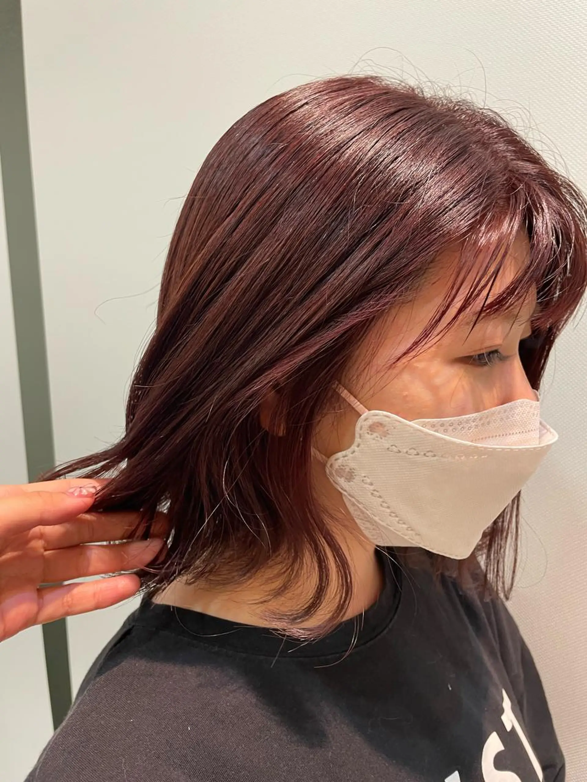 カラー ブラウンカラー カシス 顔まわり/インナー カラー/　syuriのヘアスタイル