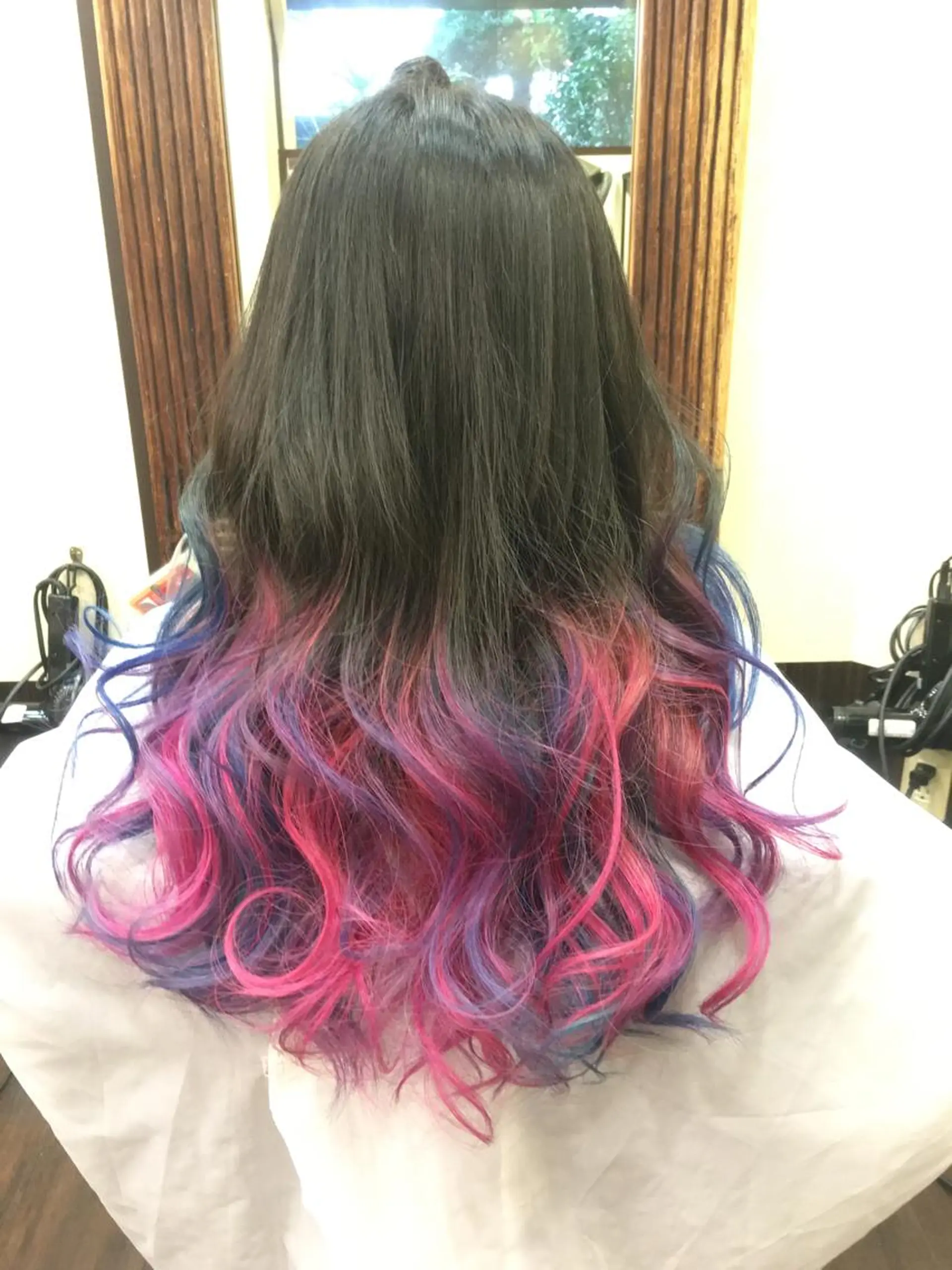 セミロング カラー ブリーチ ヘアセット 韓国ヘア🤍髪質改善 🇰🇷AKANEのヘアスタイル