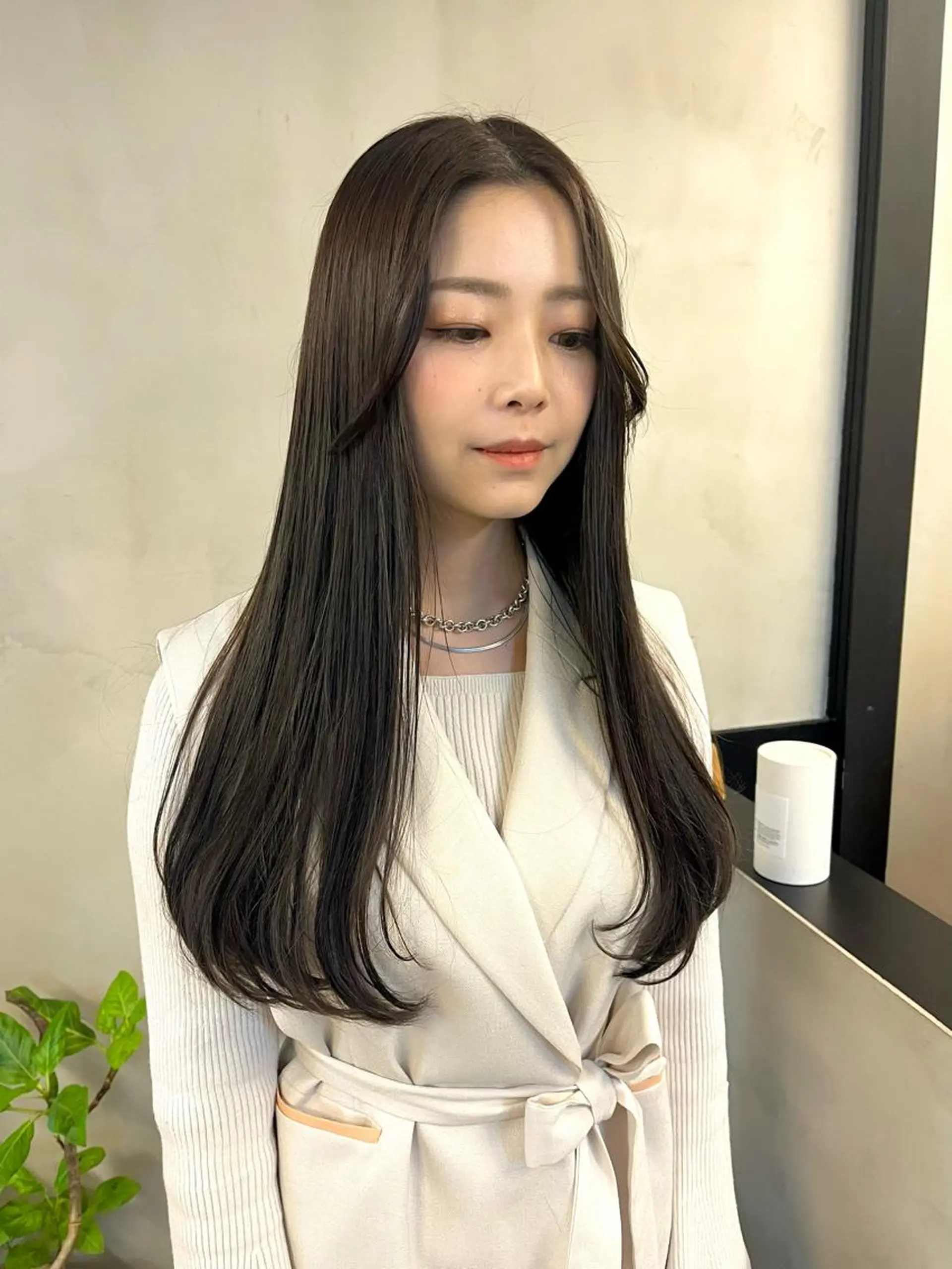 ロング カラー ブリーチ ブリーチなしカラー レイヤーカット esu西梅田所属・ena/ブリーチなし 透明感・レイヤー🎀のヘアスタイル