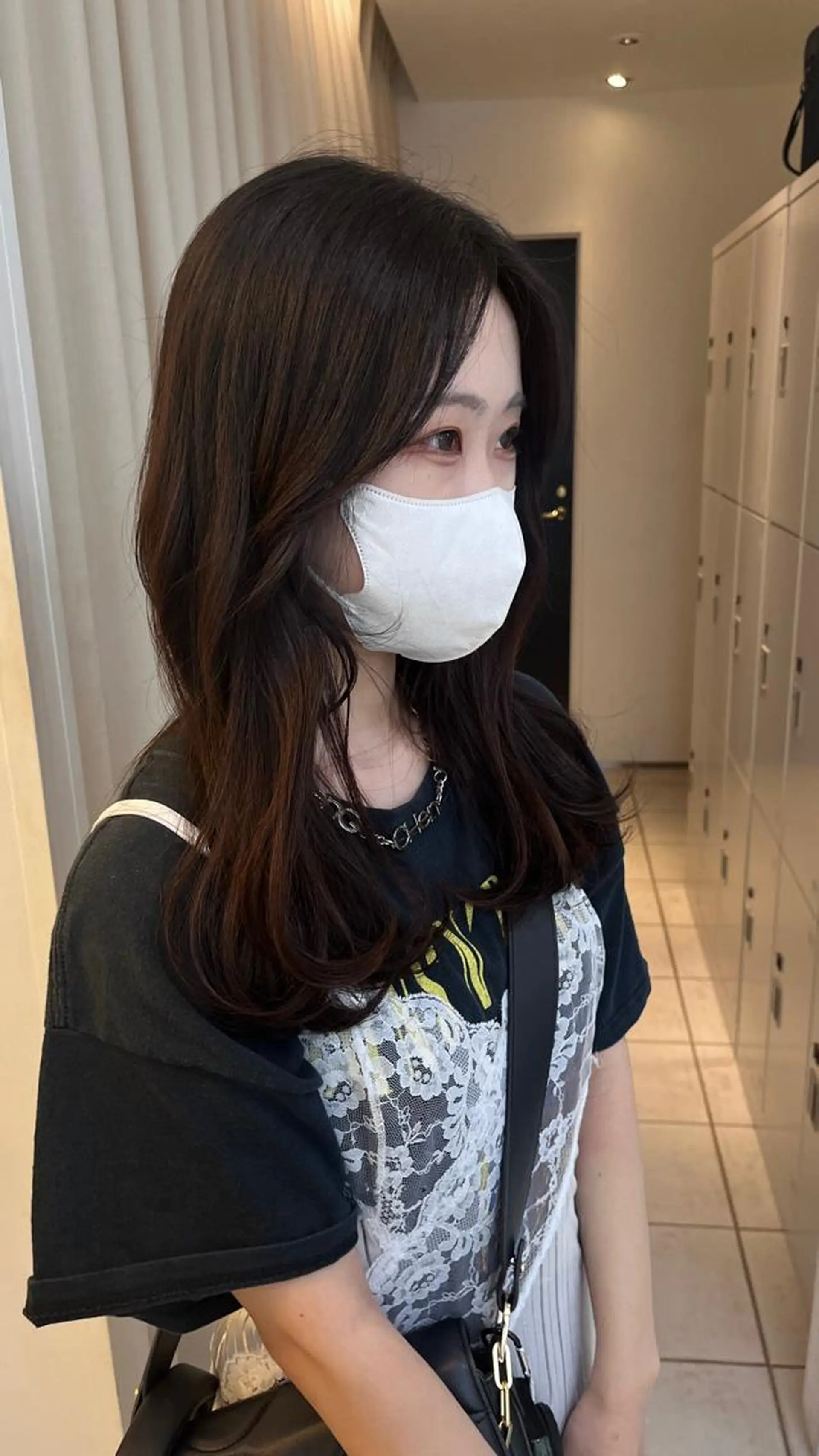 ロング カラー 吉田 美優のヘアスタイル